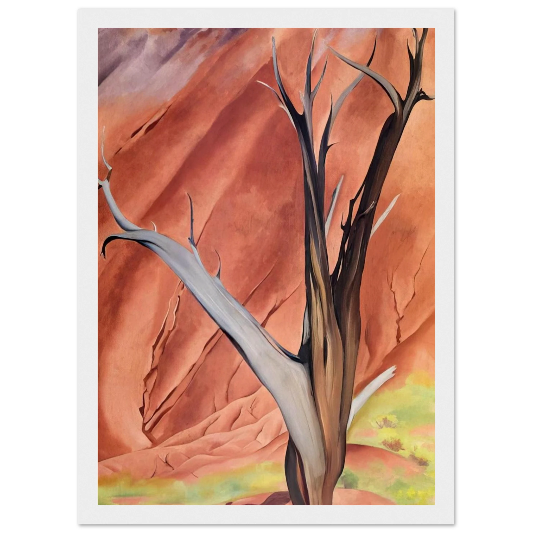 Gerald`s Tree Framed Poster | Georgia O'Keeffe Framed Prints Wall Art | Georgia O Keeffe Prints