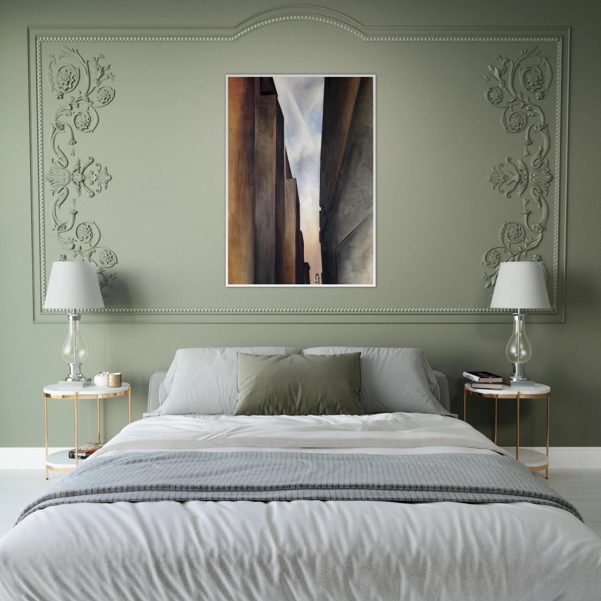 Street of New York II Framed Poster | Georgia O'Keeffe Framed Prints Wall Art | Georgia O Keeffe Prints