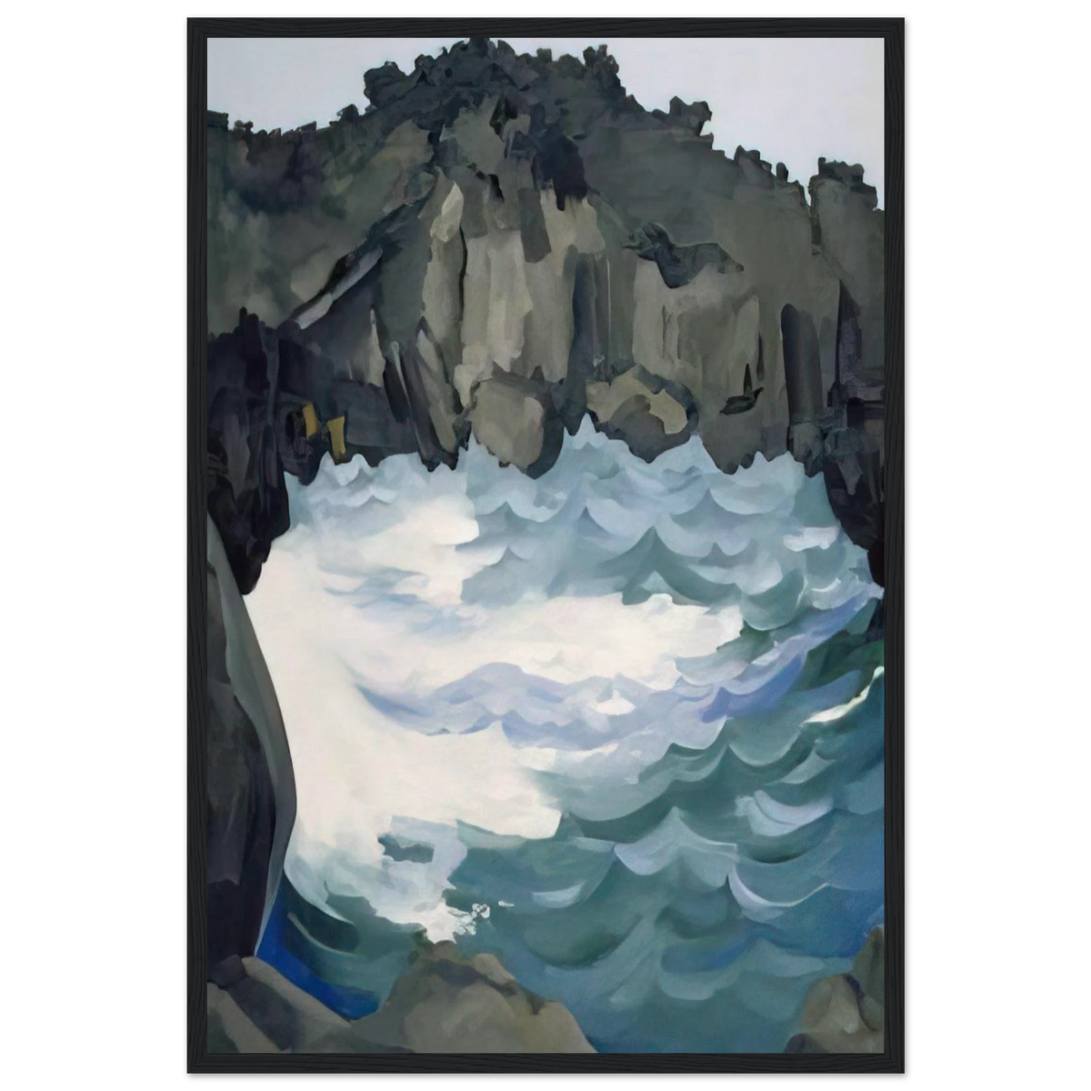 Black Lava Bridge, Hana Coast-No. I Framed Poster | Georgia O'Keeffe Framed Prints Wall Art | Georgia O Keeffe Prints