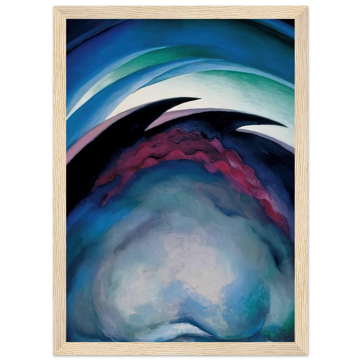 From the Plains I Framed Poster | Georgia O'Keeffe Framed Prints Wall Art | Georgia O Keeffe Prints