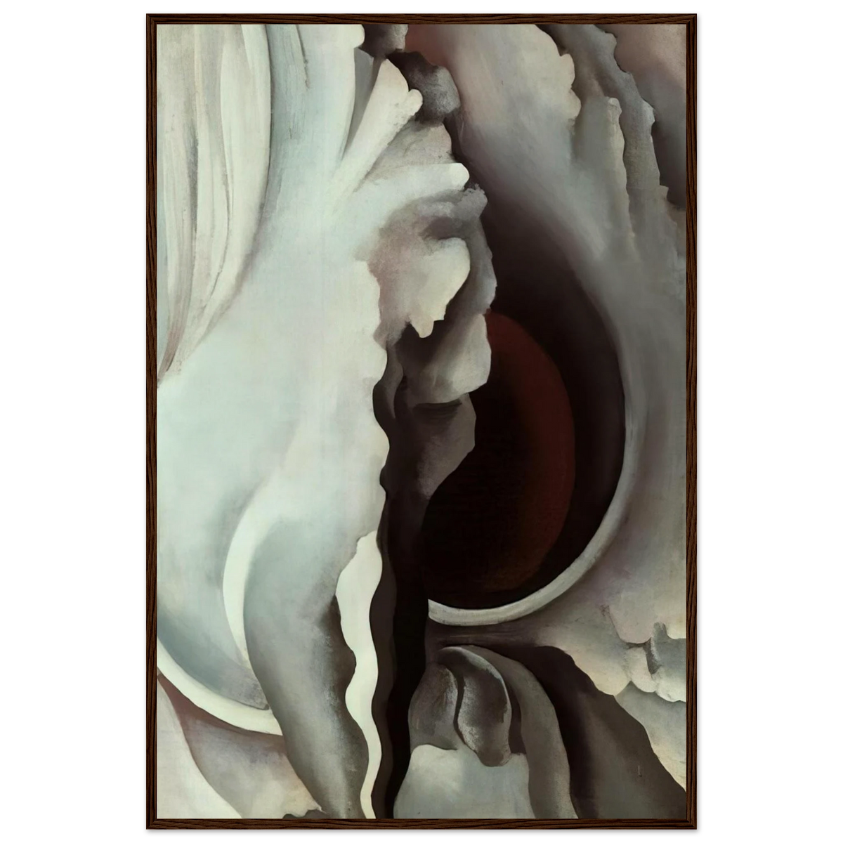 Black Iris Framed Poster | Georgia O'Keeffe Framed Prints Wall Art | Georgia O Keeffe Prints