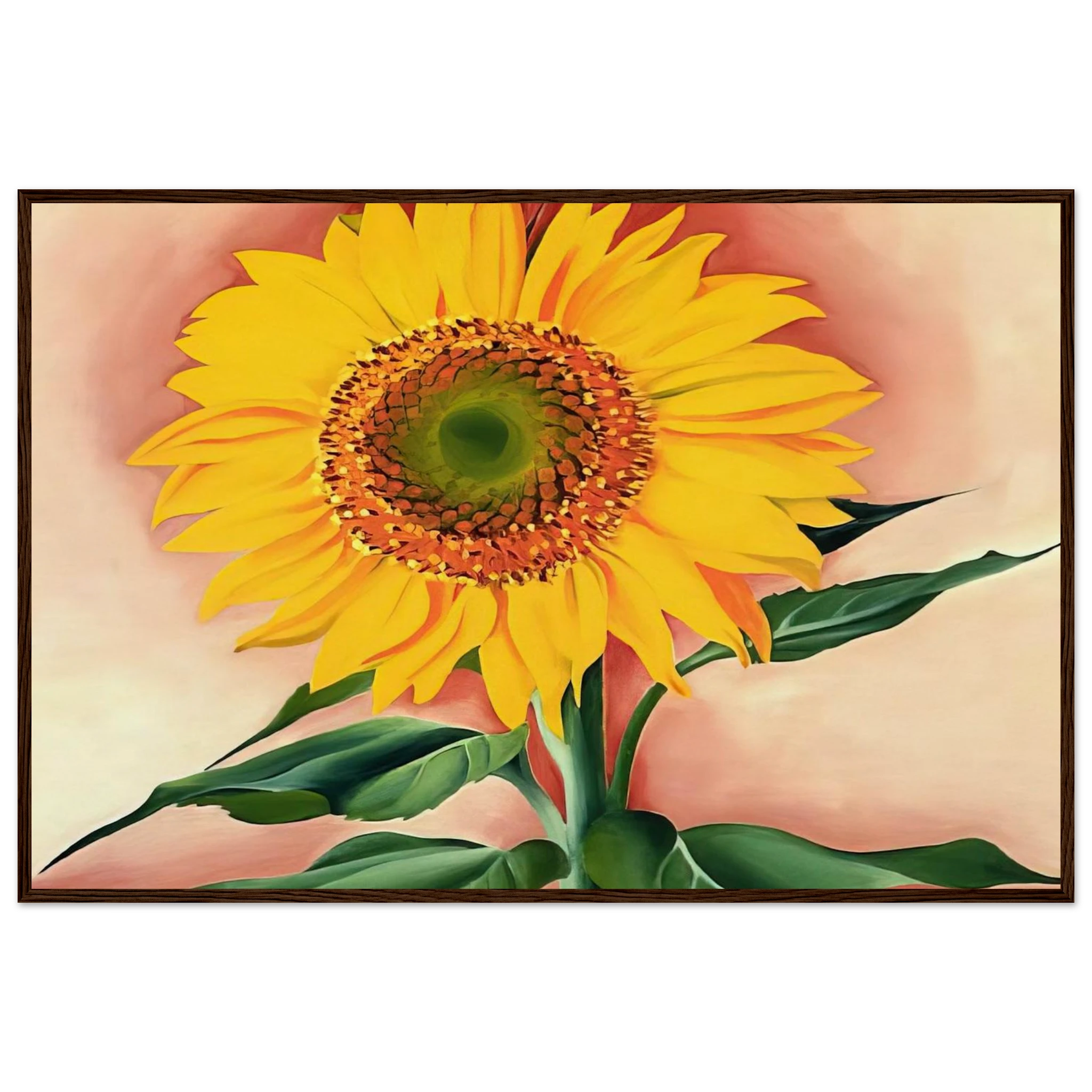 A Sunflower from Maggie Framed Poster | Georgia O'Keeffe Framed Prints Wall Art | Georgia O Keeffe Prints