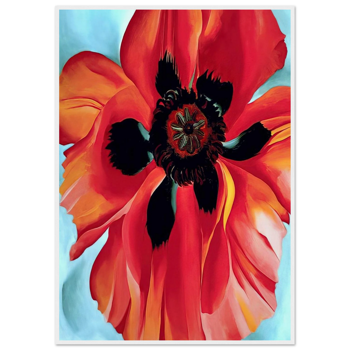 Red Poppy VI Framed Poster | Georgia O'Keeffe Framed Prints Wall Art | Georgia O Keeffe Prints