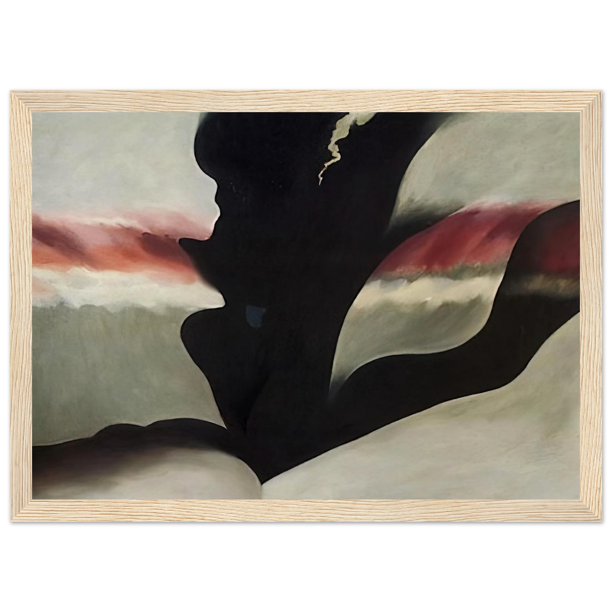 Black Place Green Framed Poster | Georgia O'Keeffe Framed Prints Wall Art | Georgia O Keeffe Prints