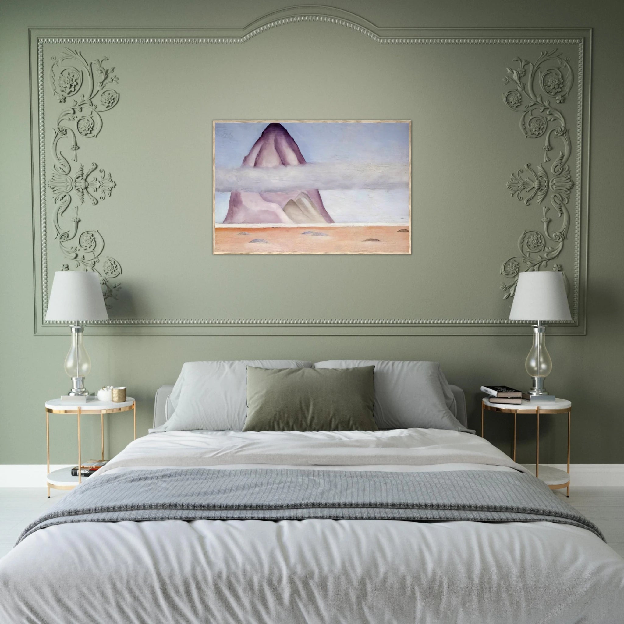 Misty - A Memory Framed Poster | Georgia O'Keeffe Framed Prints Wall Art | Georgia O Keeffe Prints