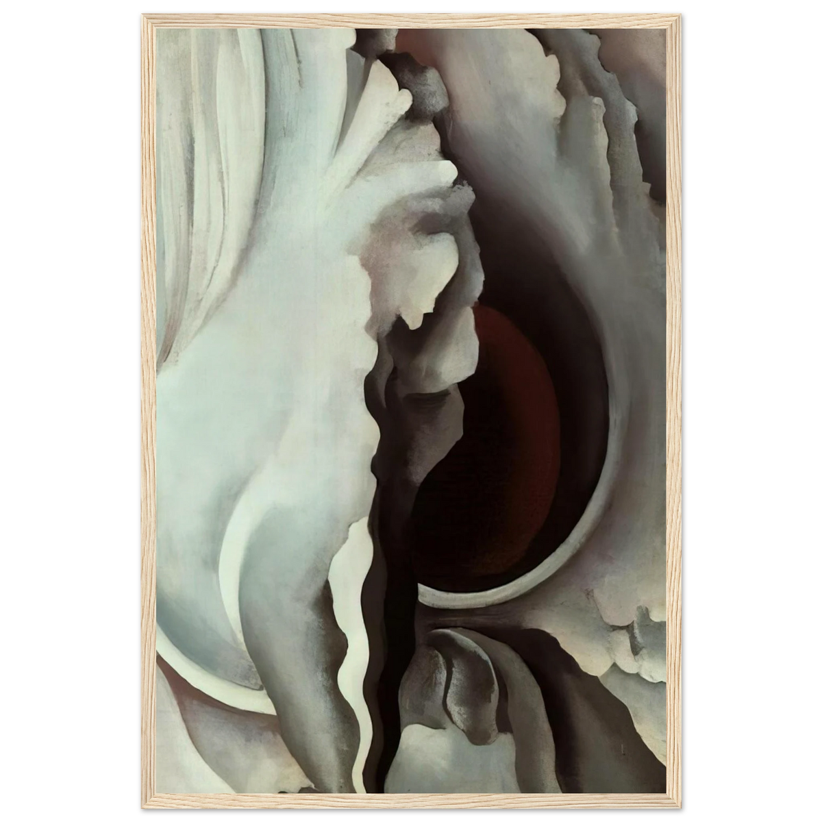 Black Iris Framed Poster | Georgia O'Keeffe Framed Prints Wall Art | Georgia O Keeffe Prints