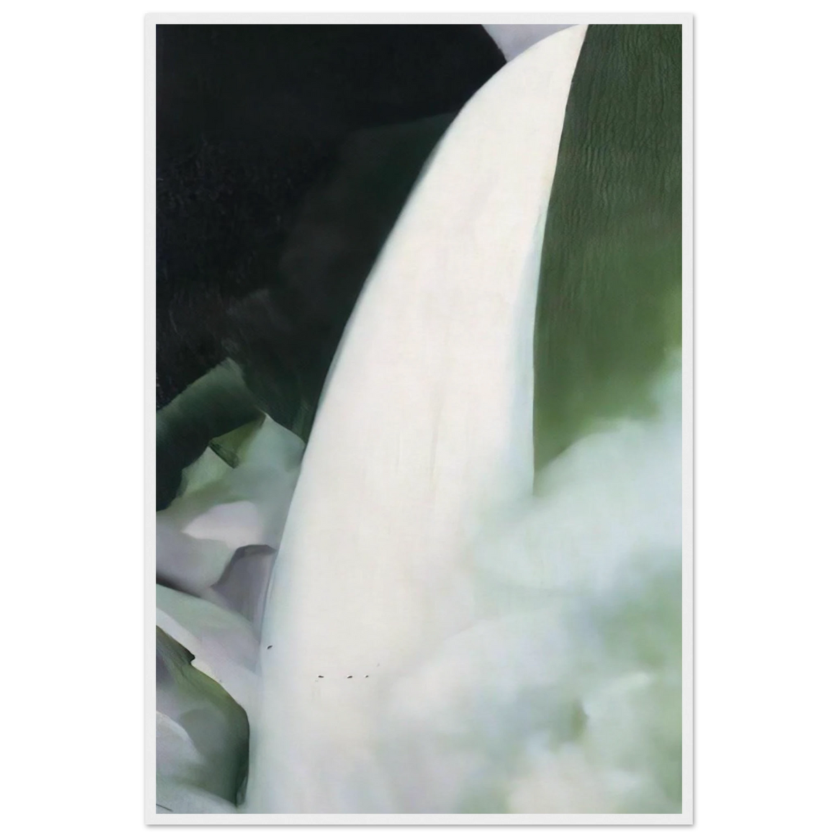Green and White Framed Poster | Georgia O'Keeffe Framed Prints Wall Art | Georgia O Keeffe Prints
