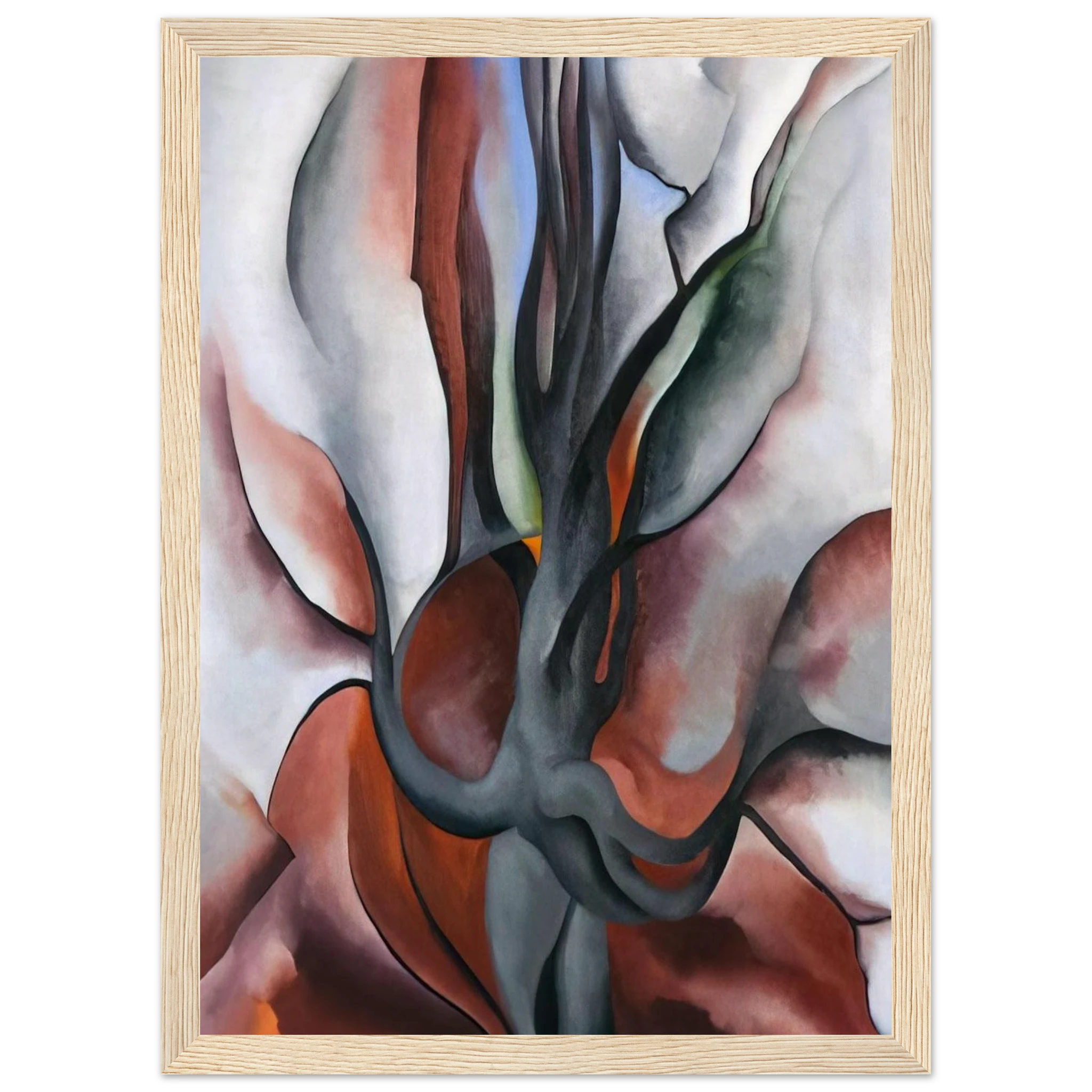 Autumn Trees - The Maple Framed Poster | Georgia O'Keeffe Framed Prints Wall Art | Georgia O Keeffe Prints