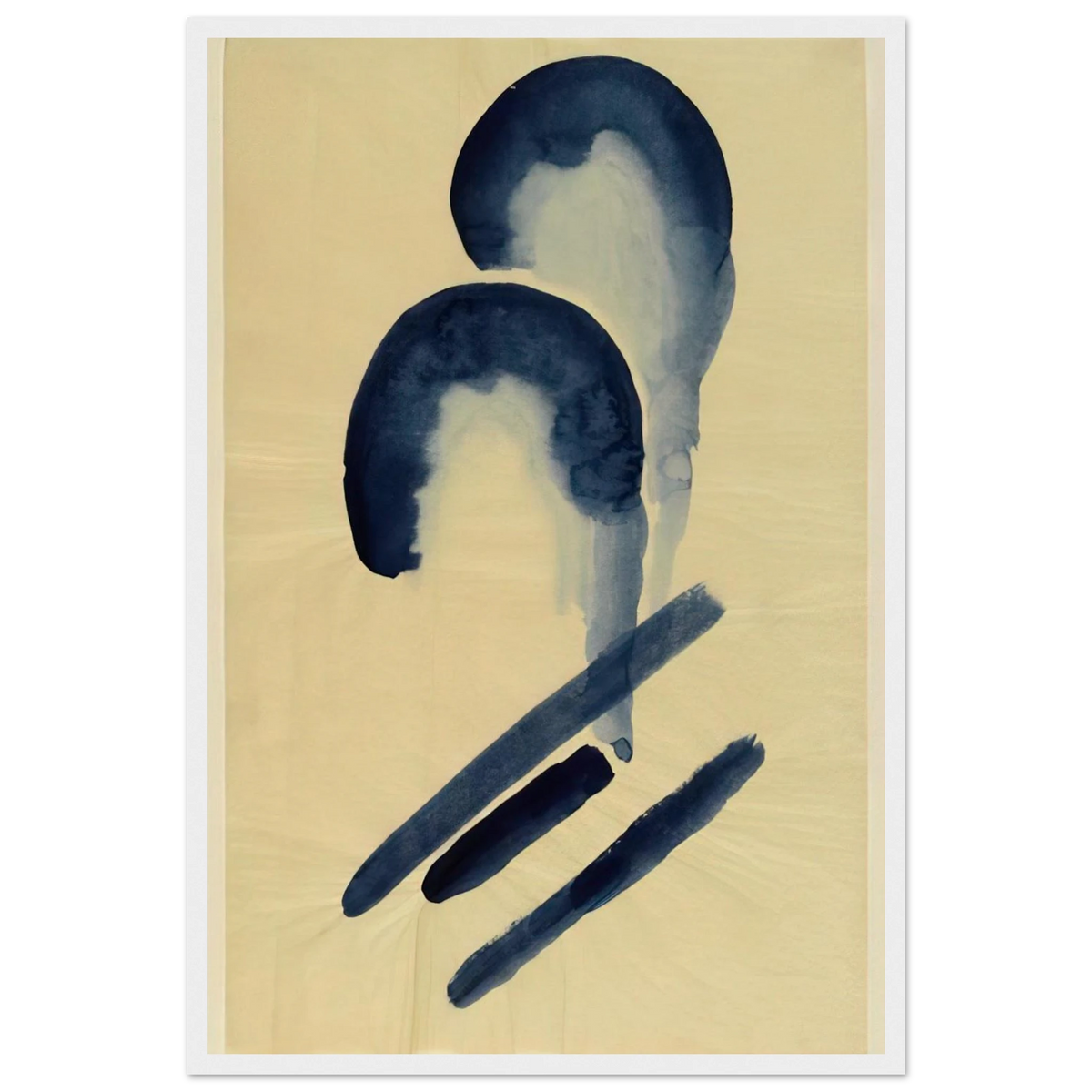 Blue-04 Framed Poster | Georgia O'Keeffe Framed Prints Wall Art | Georgia O Keeffe Prints