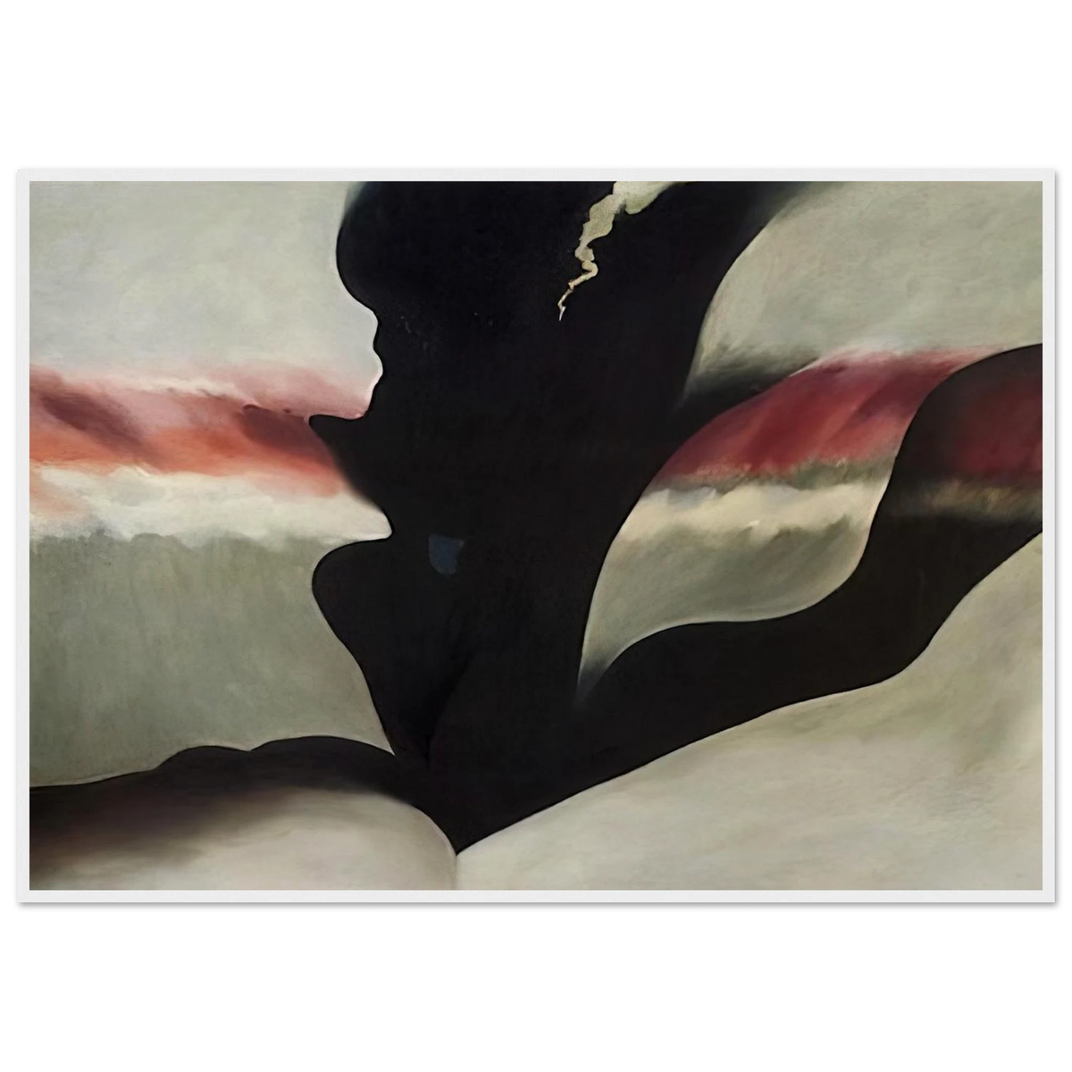 Black Place Green Framed Poster | Georgia O'Keeffe Framed Prints Wall Art | Georgia O Keeffe Prints