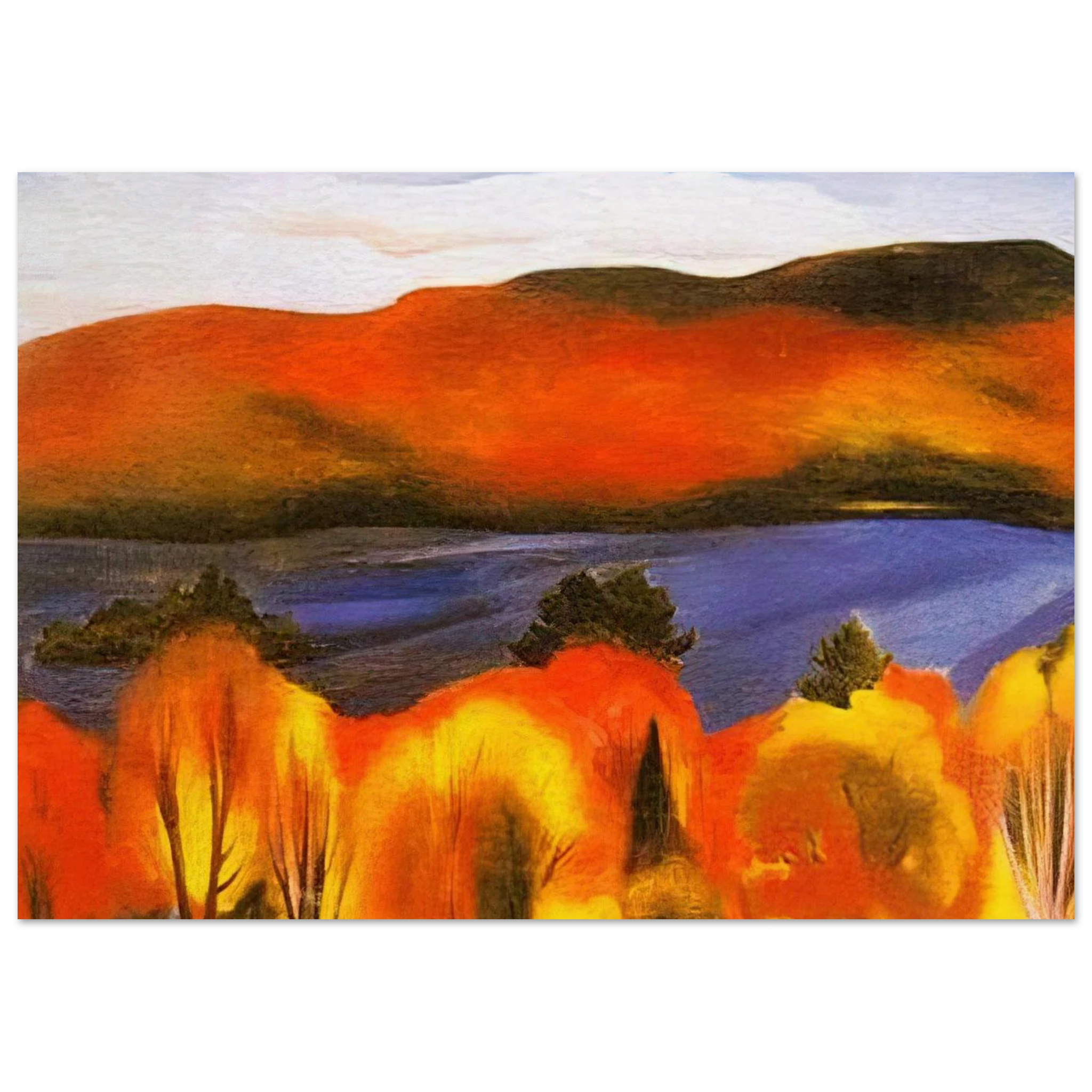 Lake George, Autumn Poster | Georgia O'Keeffe Poster | Georgia O Keeffe Prints