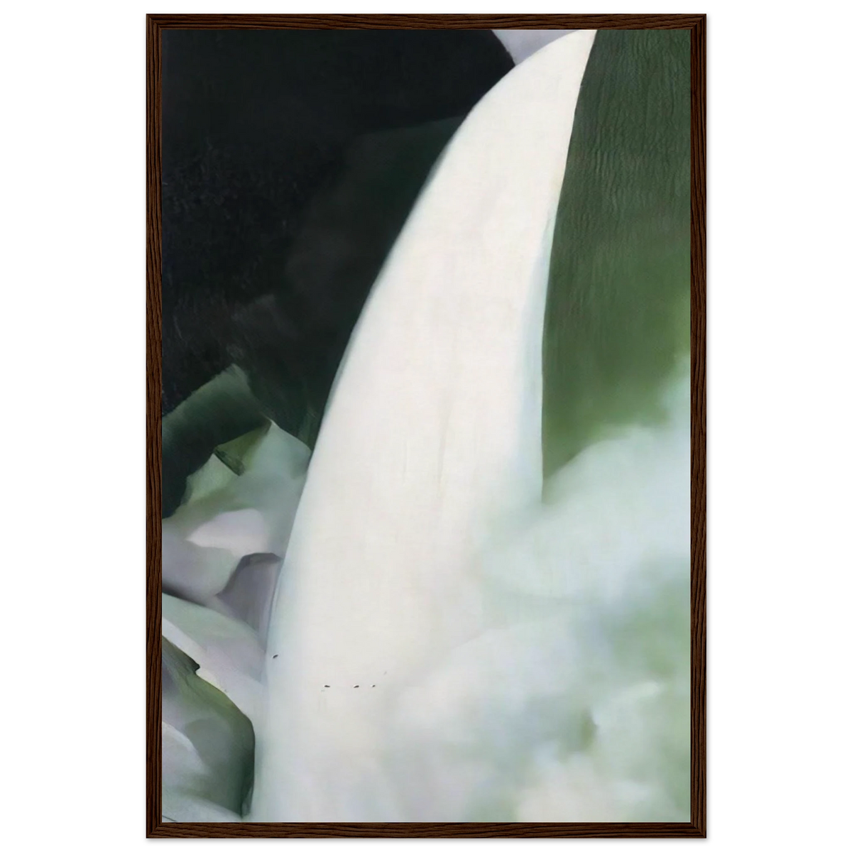 Green and White Framed Poster | Georgia O'Keeffe Framed Prints Wall Art | Georgia O Keeffe Prints