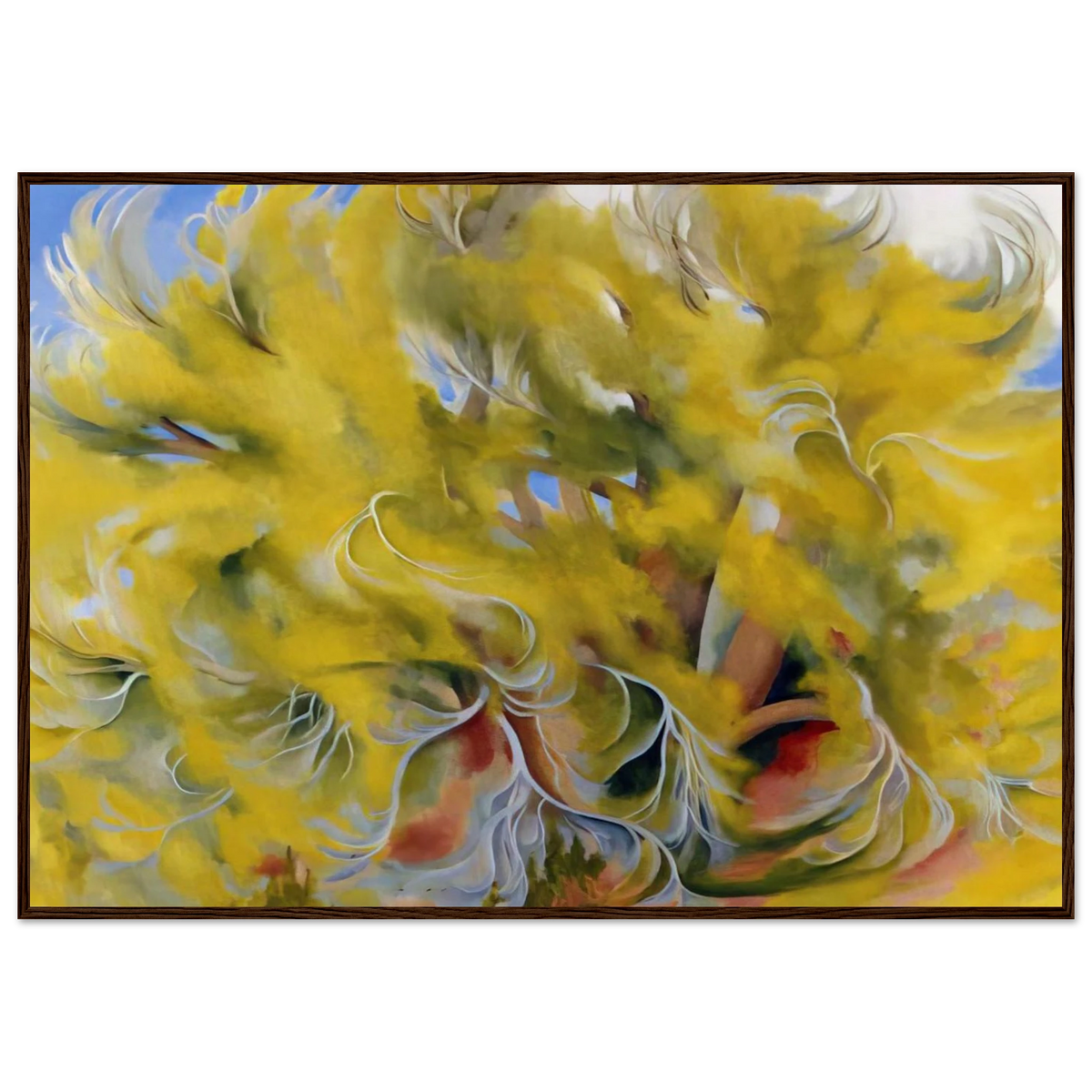 Cottonwood Tree in Spring Framed Poster | Georgia O'Keeffe Framed Prints Wall Art | Georgia O Keeffe Prints