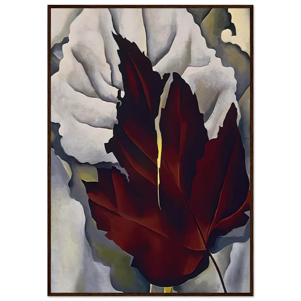 Pattern of Leaves Framed Poster | Georgia O'Keeffe Framed Prints Wall Art | Georgia O Keeffe Prints