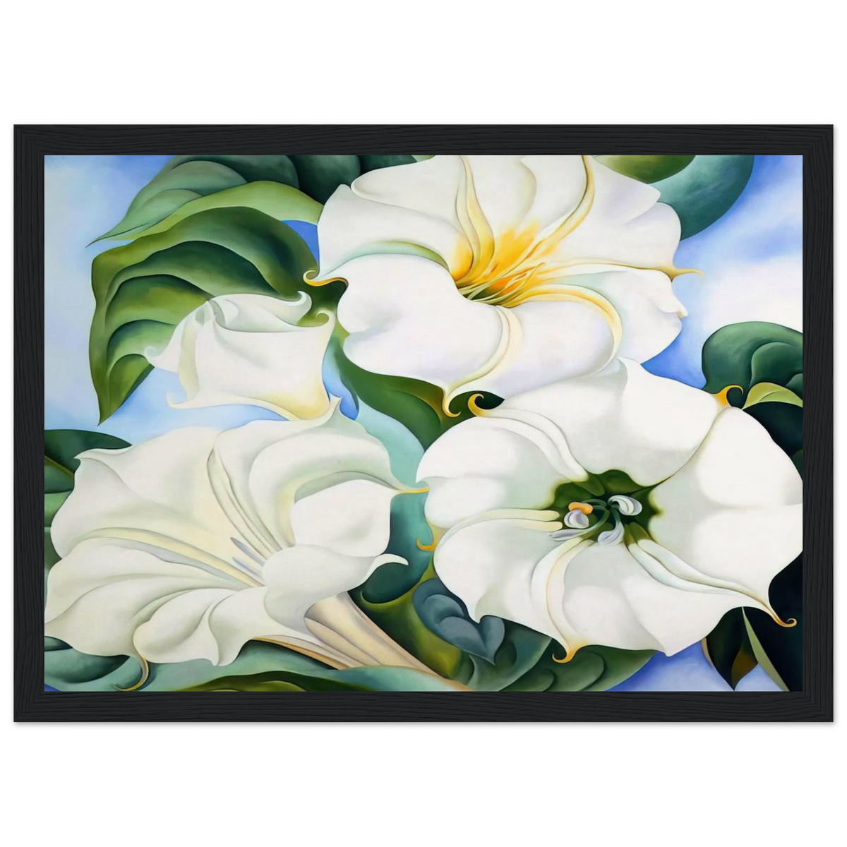 Jimson Weed 3 Framed Poster | Georgia O'Keeffe Framed Prints Wall Art | Georgia O Keeffe Prints