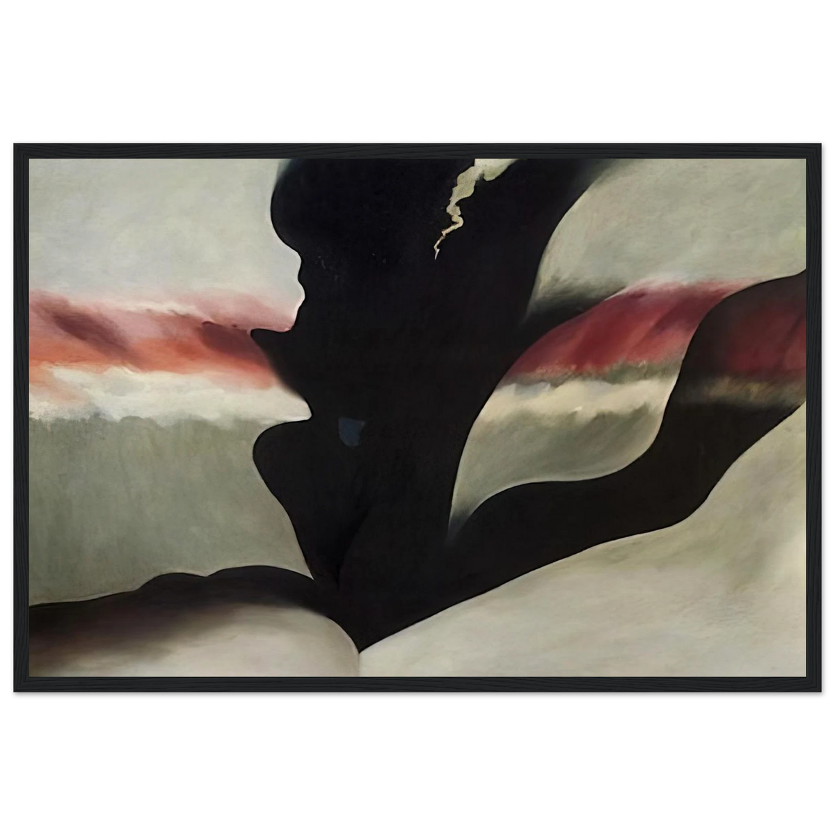 Black Place Green Framed Poster | Georgia O'Keeffe Framed Prints Wall Art | Georgia O Keeffe Prints