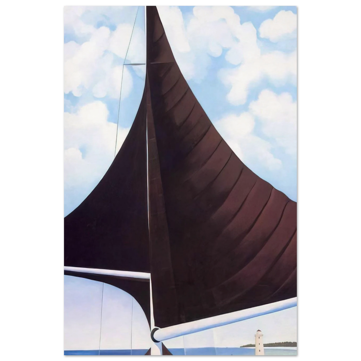 Brown Sail, Wing on Wing, Nassau Poster | Georgia O'Keeffe Poster | Georgia O Keeffe Prints