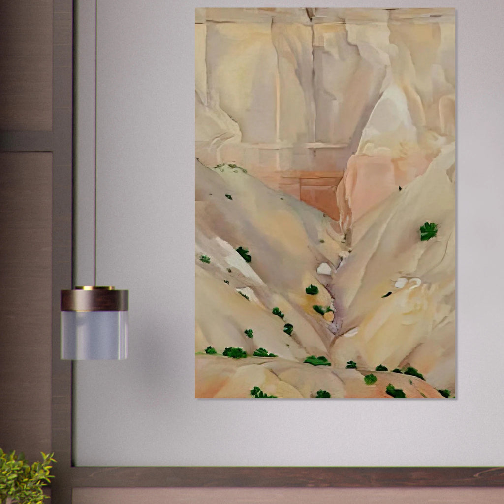 Cliffs Beyond Abiquiu, Dry Waterfall Poster | Georgia O'Keeffe Poster | Georgia O Keeffe Prints