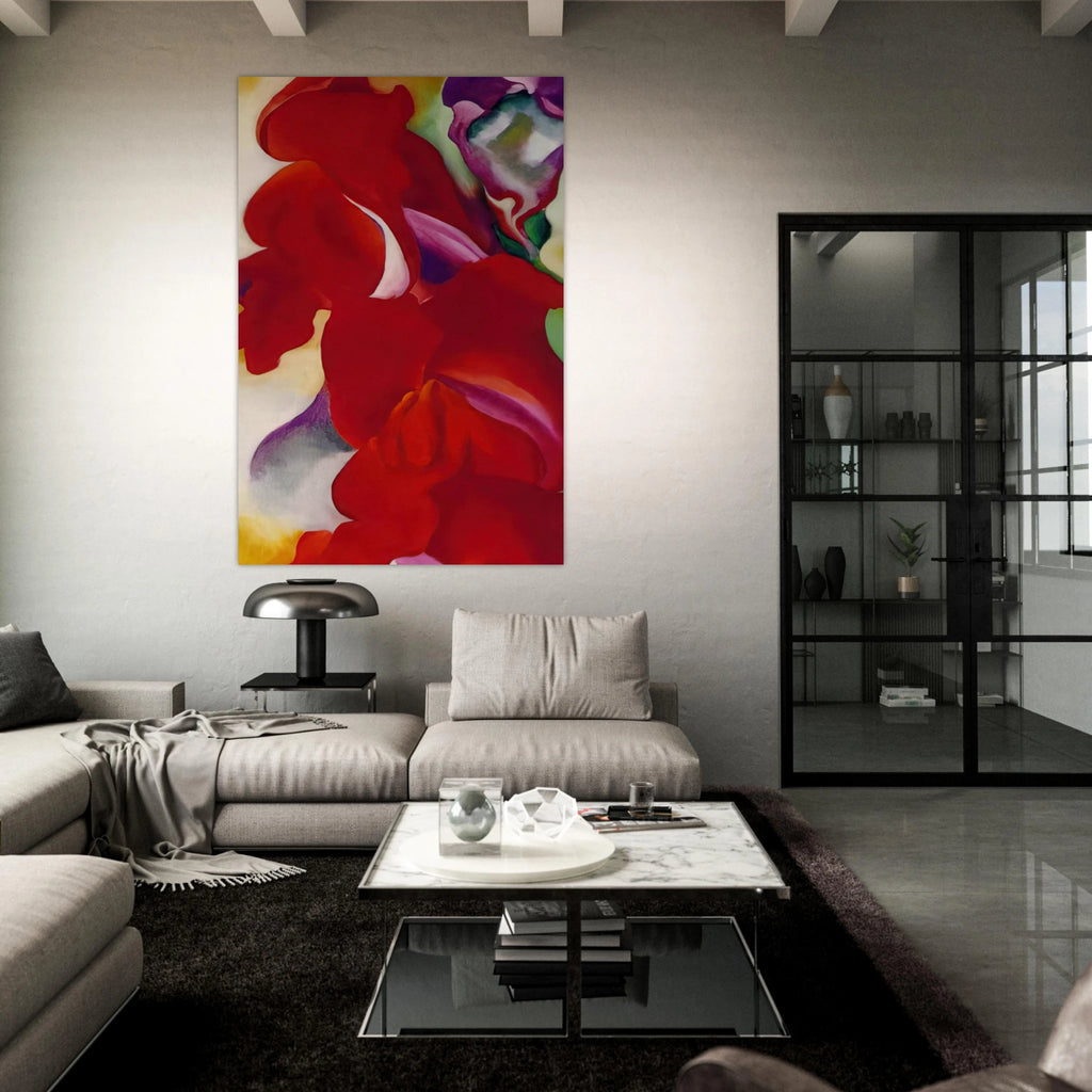 Red Snapdragons Poster | Georgia O'Keeffe Poster | Georgia O Keeffe Prints