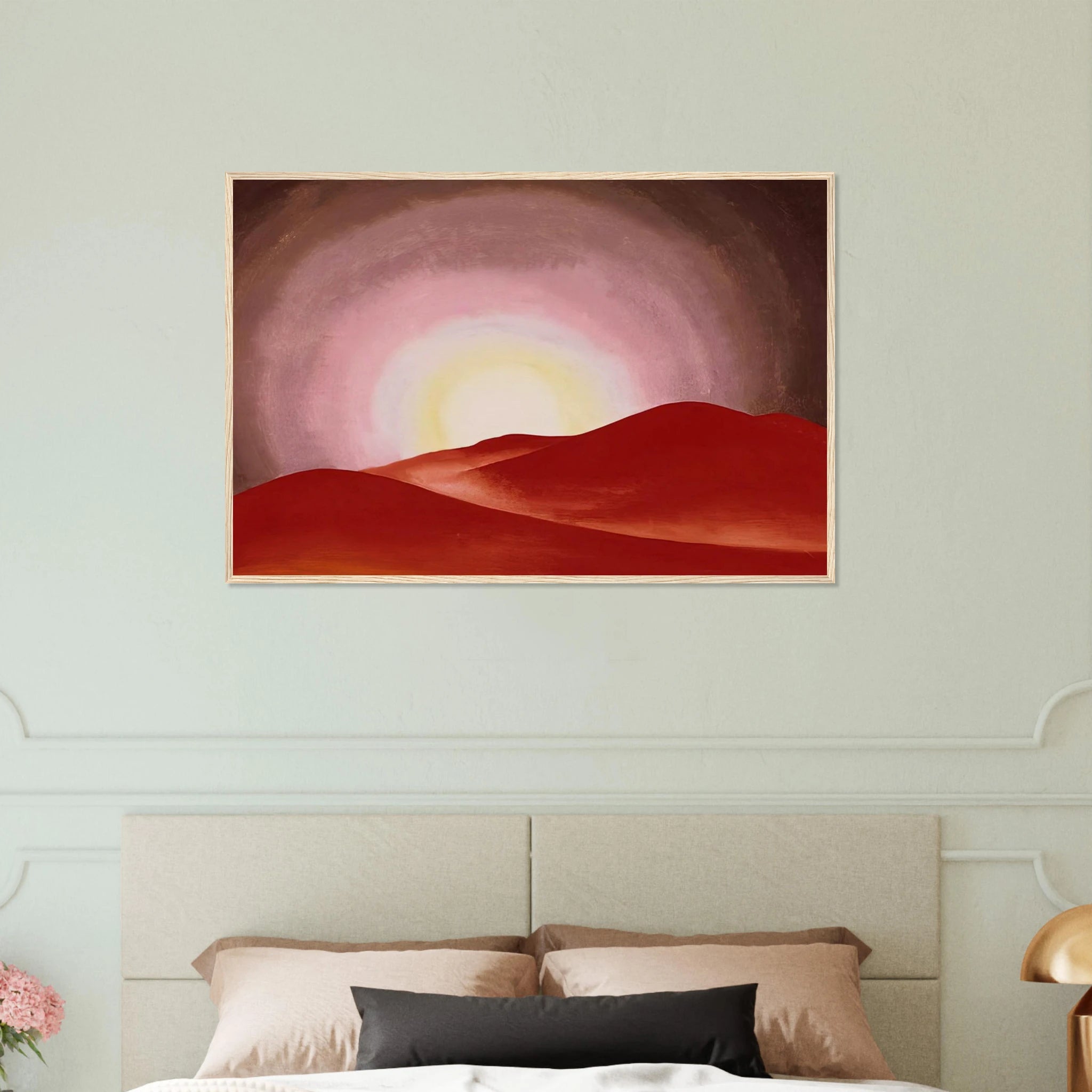 Red Hills, Lake George Framed Poster | Georgia O'Keeffe Framed Prints Wall Art | Georgia O Keeffe Prints