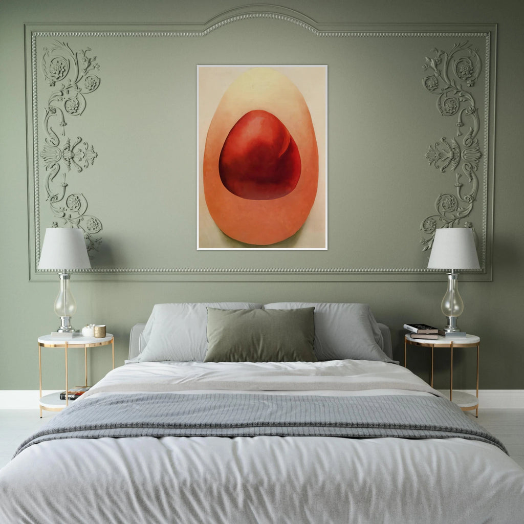 Red and Pink Rocks Framed Poster | Georgia O'Keeffe Framed Prints Wall Art | Georgia O Keeffe Prints