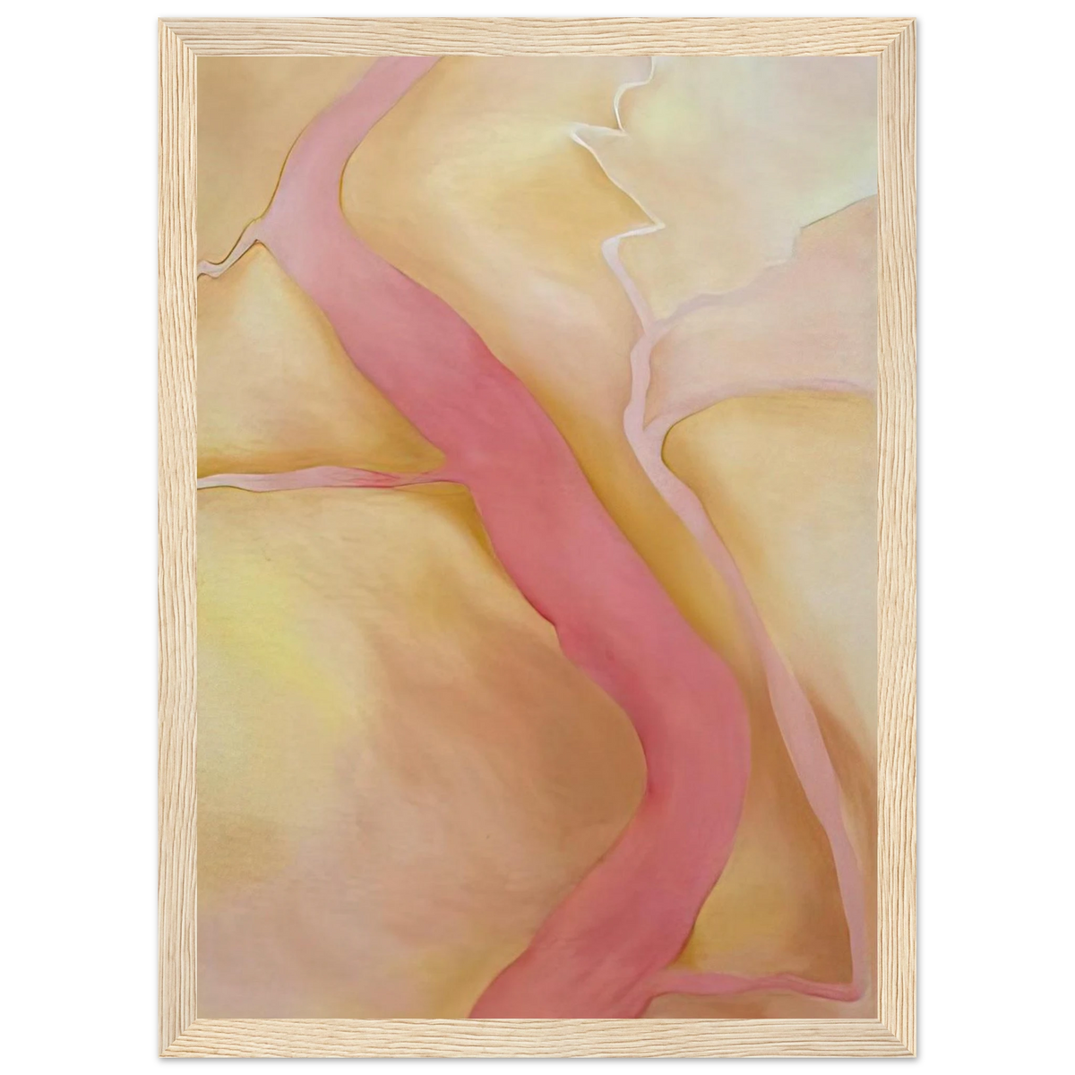 It Was Yellow and Pink II Framed Poster | Georgia O'Keeffe Framed Prints Wall Art | Georgia O Keeffe Prints