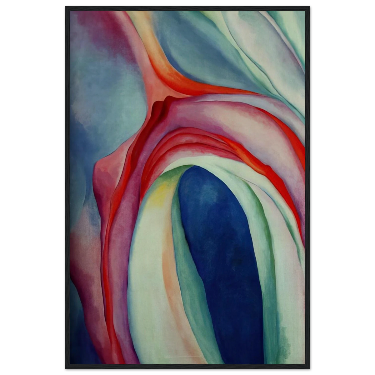 Music Pink and Blue II Framed Poster | Georgia O'Keeffe Framed Prints Wall Art | Georgia O Keeffe Prints
