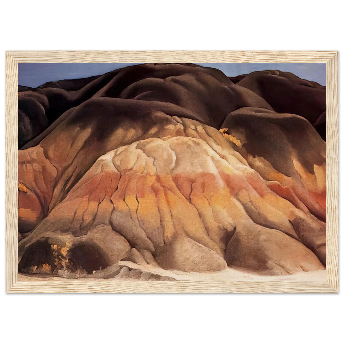 Grey Hills Framed Poster | Georgia O'Keeffe Framed Prints Wall Art | Georgia O Keeffe Prints