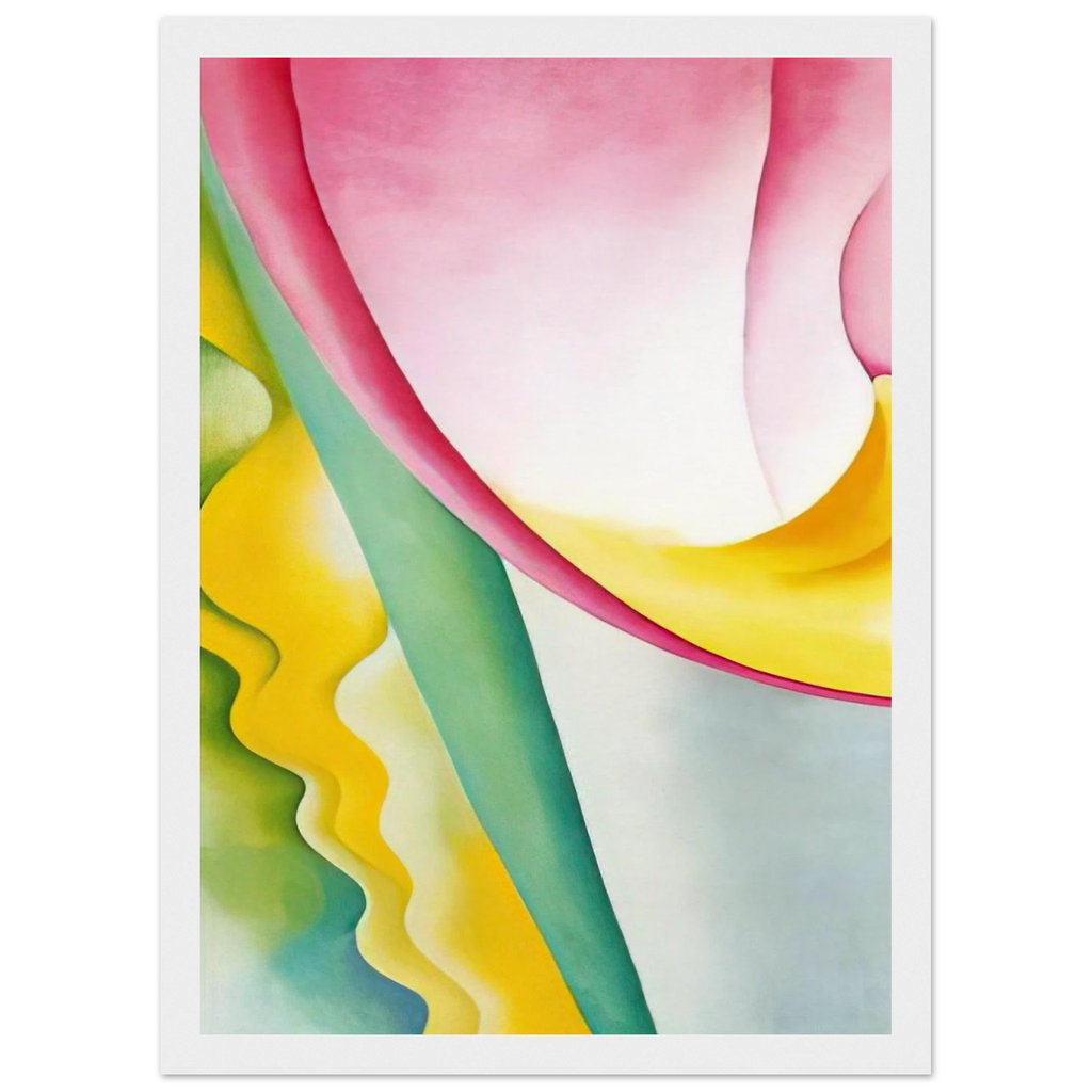 Abstraction No. 77  Tulip  Framed Poster | Georgia O'Keeffe Framed Prints Wall Art | Georgia O Keeffe Prints