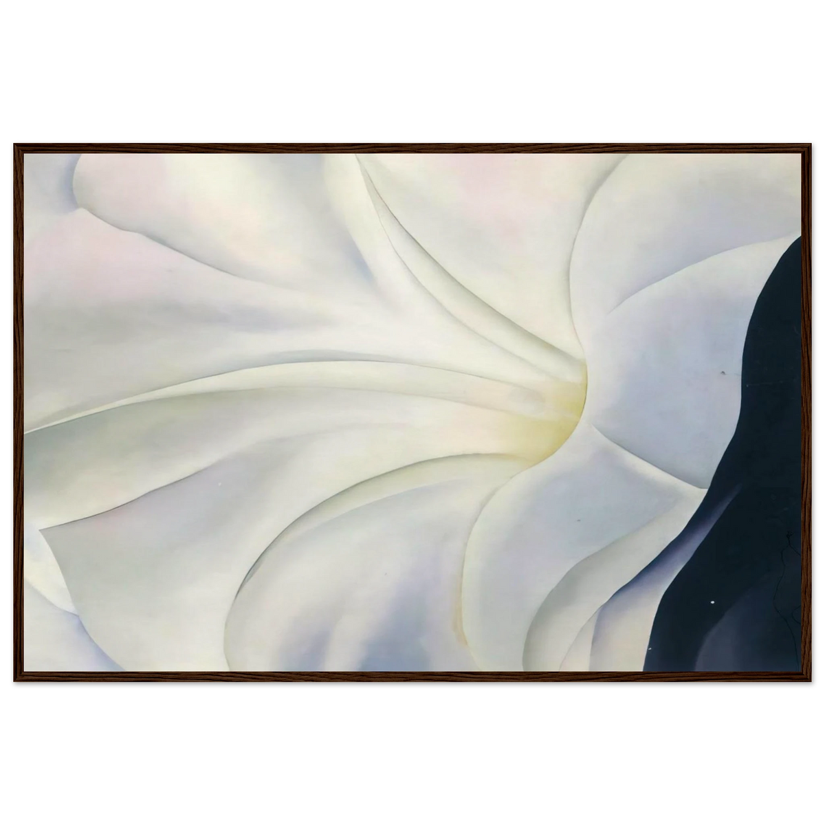 Morning Glory with Black Framed Poster | Georgia O'Keeffe Framed Prints Wall Art | Georgia O Keeffe Prints