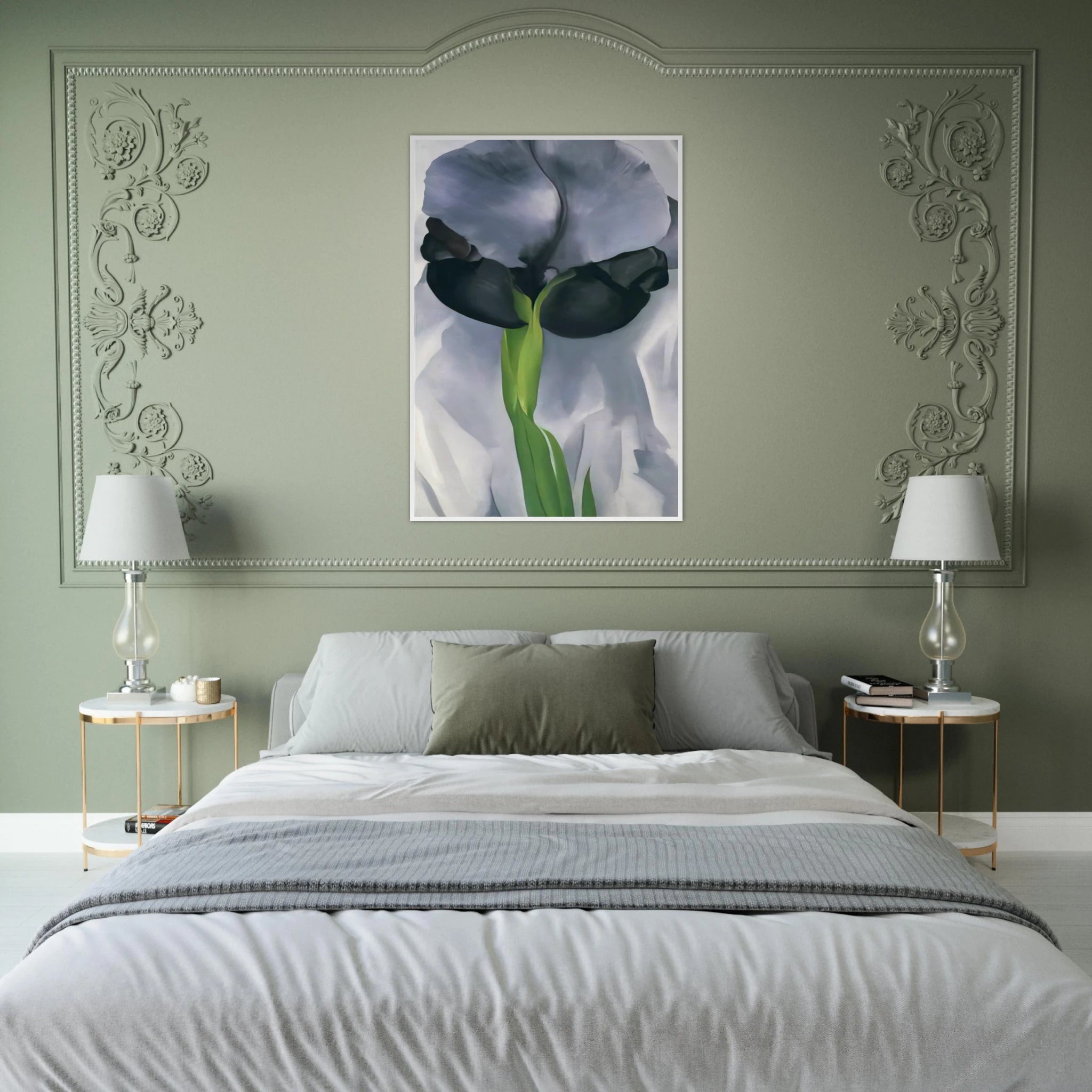 Iris 7 Framed Poster | Georgia O'Keeffe Framed Prints Wall Art | Georgia O Keeffe Prints