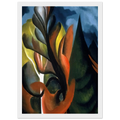 Maple and Cedar, Lake George Framed Poster | Georgia O'Keeffe Framed Prints Wall Art | Georgia O Keeffe Prints