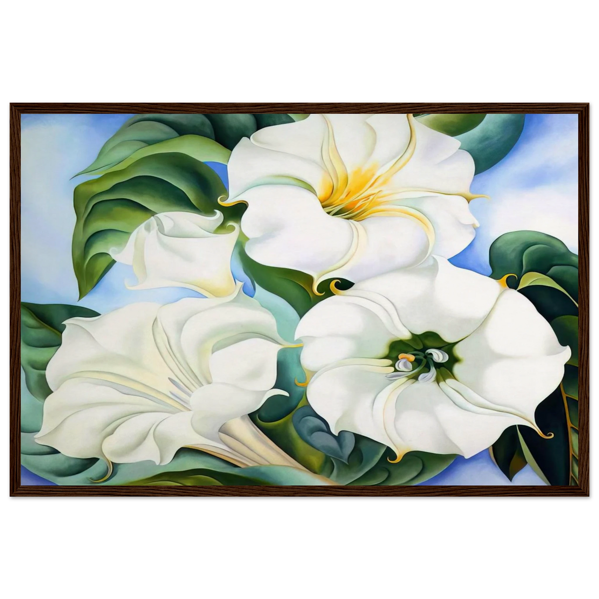 Jimson Weed 3 Framed Poster | Georgia O'Keeffe Framed Prints Wall Art | Georgia O Keeffe Prints