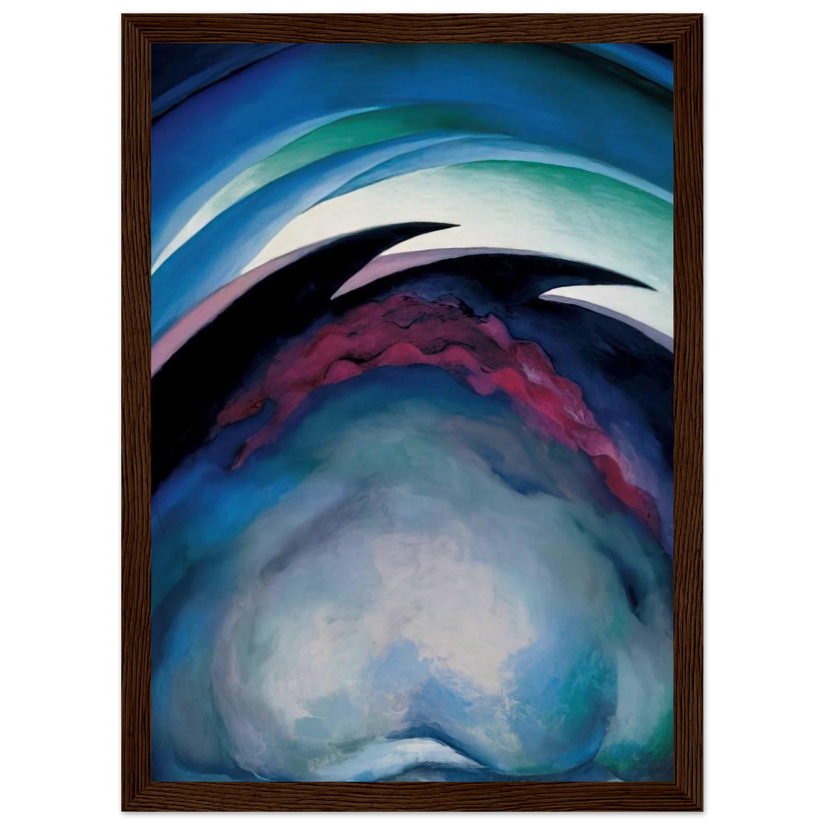 From the Plains I Framed Poster | Georgia O'Keeffe Framed Prints Wall Art | Georgia O Keeffe Prints