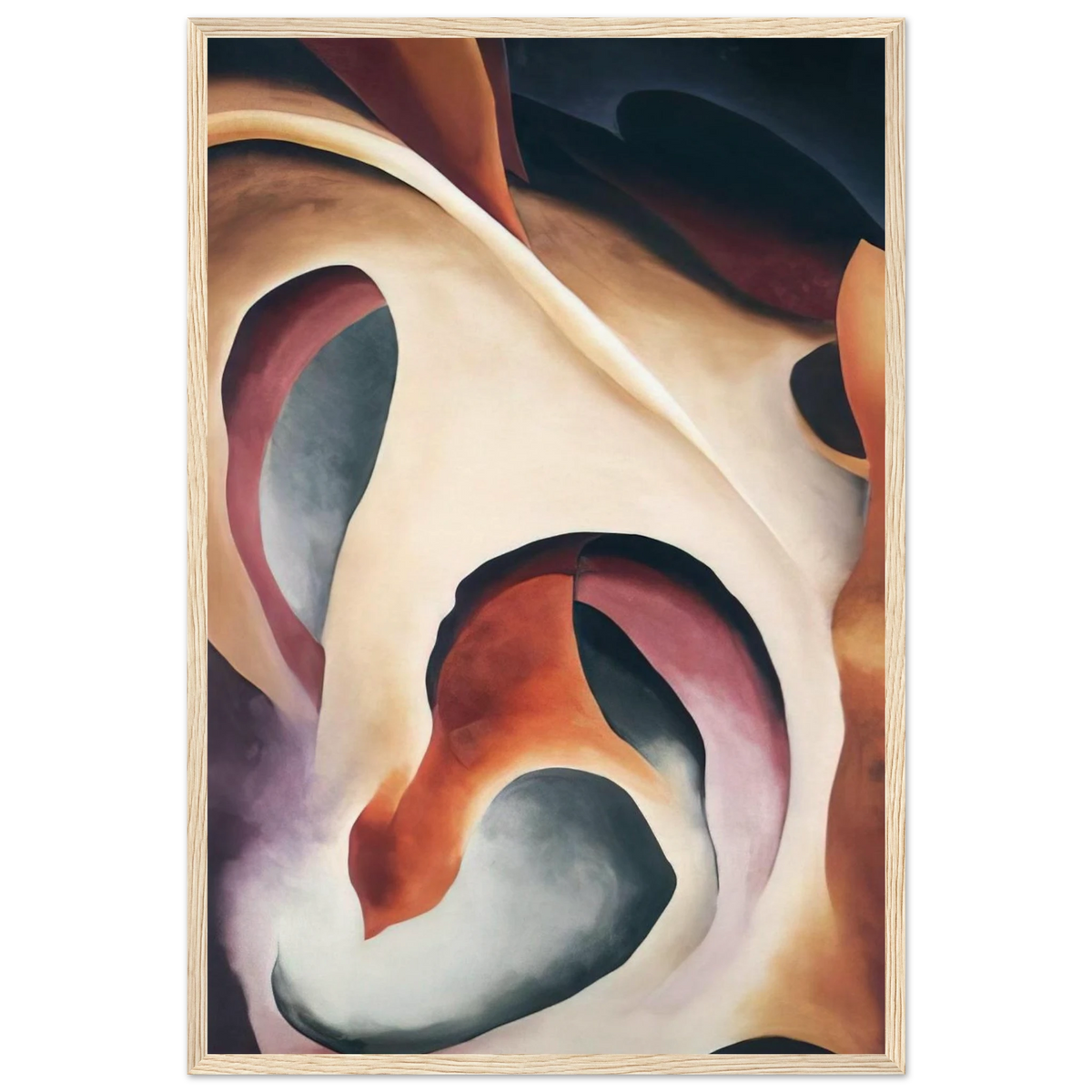 Leaf Motif 2 Framed Poster | Georgia O'Keeffe Framed Prints Wall Art | Georgia O Keeffe Prints