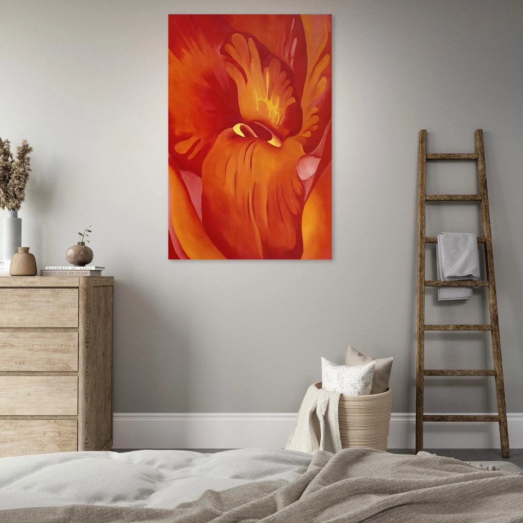 Canna Red and Orange Poster | Georgia O'Keeffe Poster | Georgia O Keeffe Prints