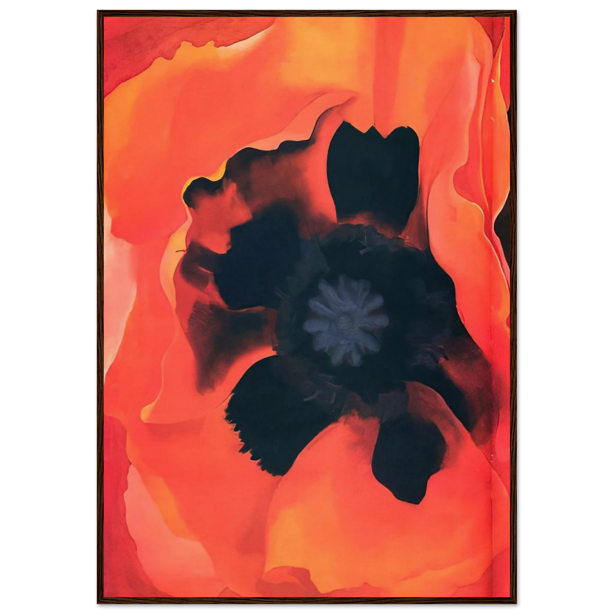 Poppy 2 Framed Poster | Georgia O'Keeffe Framed Prints Wall Art | Georgia O Keeffe Prints