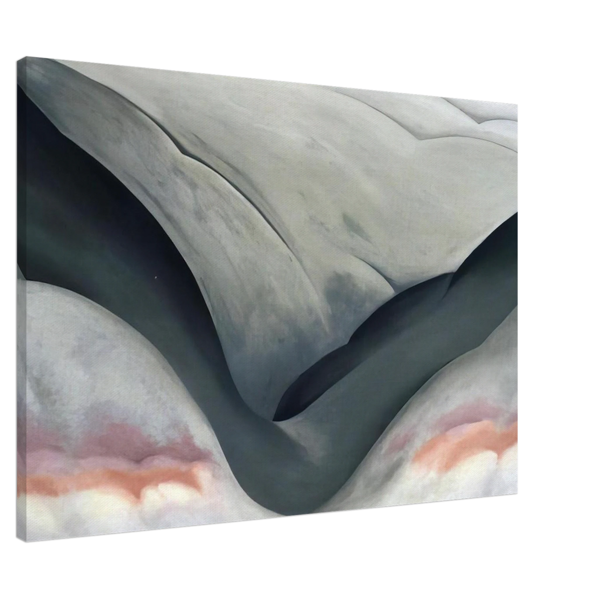 Black Place, Grey and Pink Canvas | Georgia O'Keeffe Canvas | Georgia O Keeffe Prints