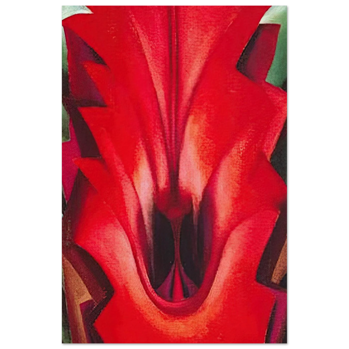 Inside Red Canna Poster | Georgia O'Keeffe Poster | Georgia O Keeffe Prints