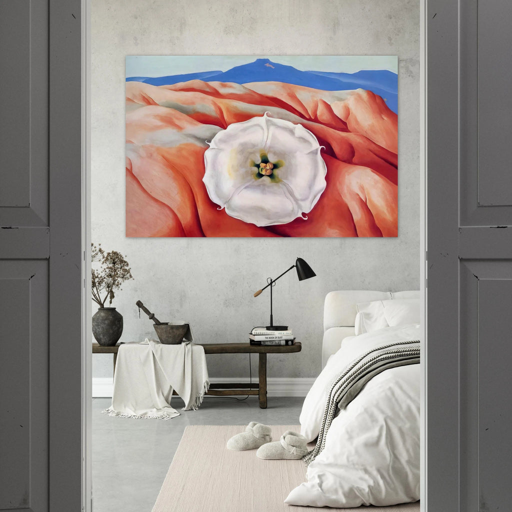 Red hills and white flower II Poster | Georgia O'Keeffe Poster | Georgia O Keeffe Prints