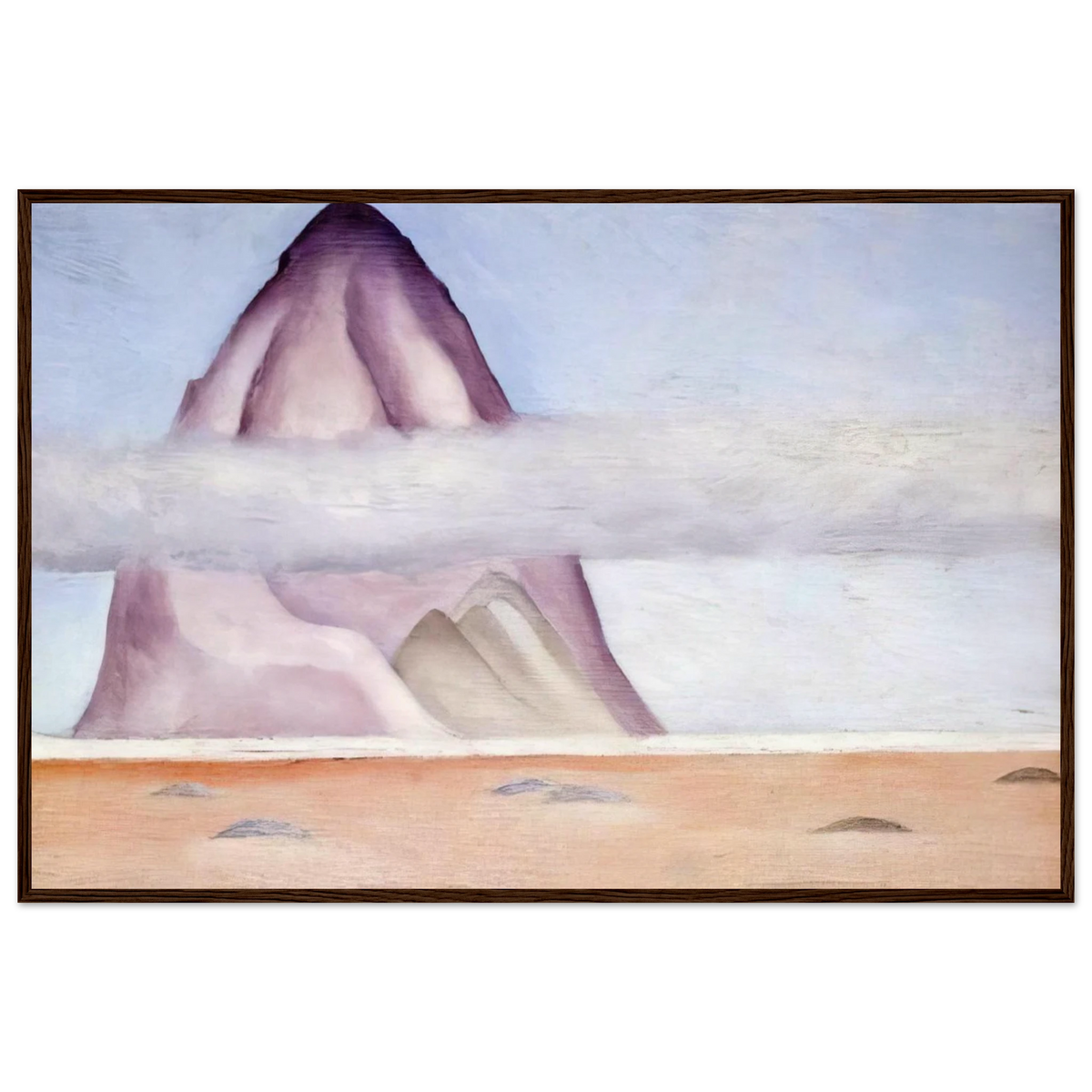 Misty - A Memory Framed Poster | Georgia O'Keeffe Framed Prints Wall Art | Georgia O Keeffe Prints