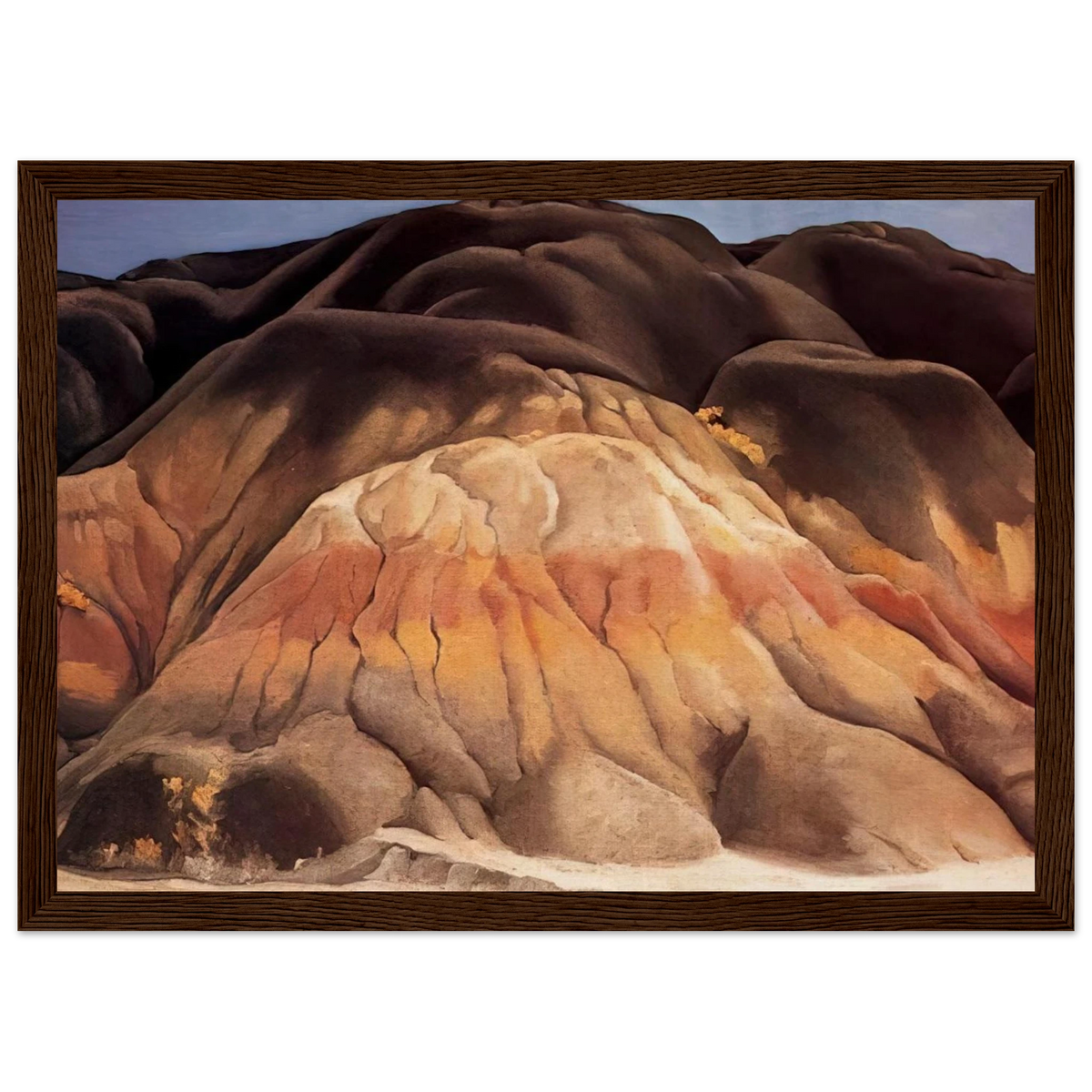 Grey Hills Framed Poster | Georgia O'Keeffe Framed Prints Wall Art | Georgia O Keeffe Prints