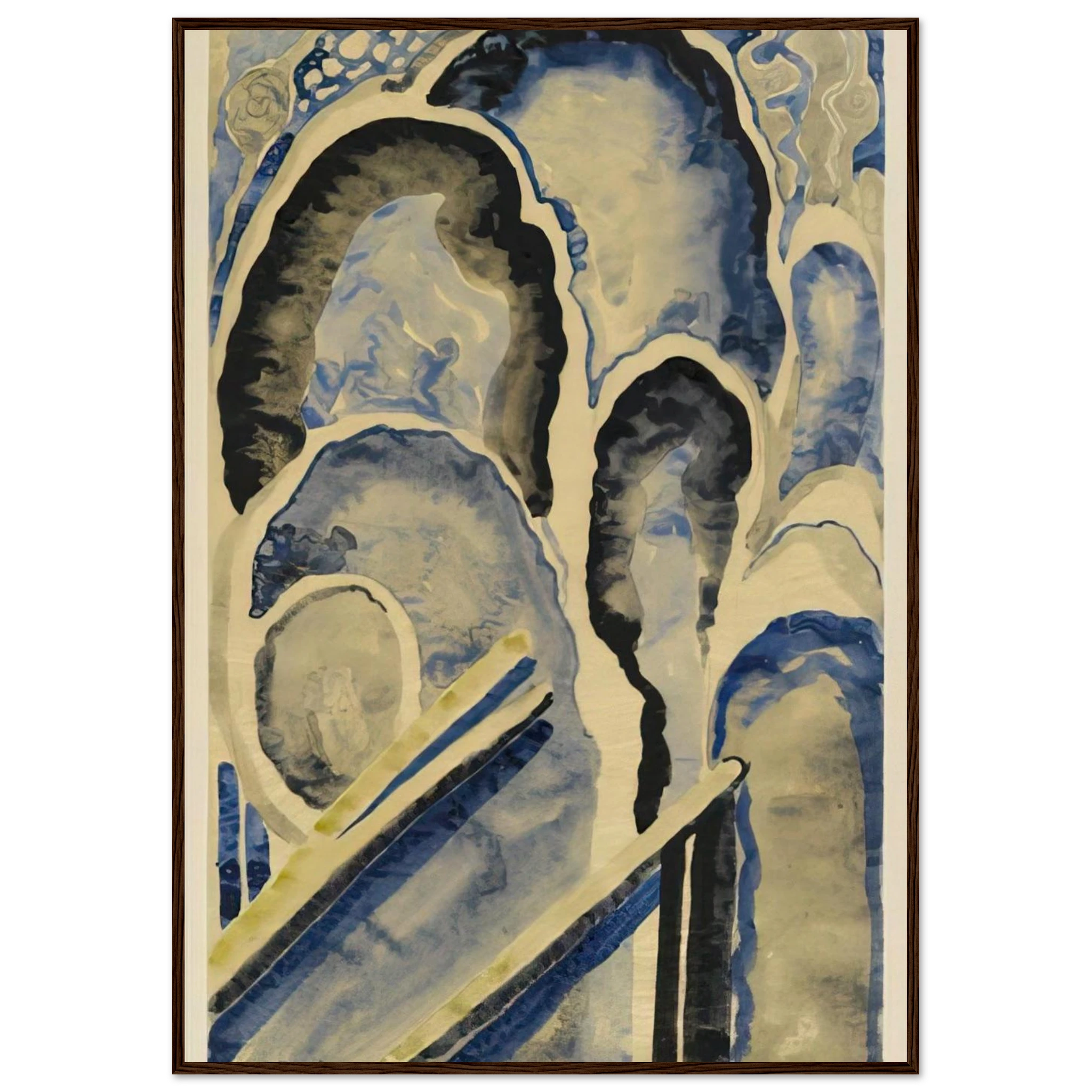 Blue-01 Framed Poster | Georgia O'Keeffe Framed Prints Wall Art | Georgia O Keeffe Prints