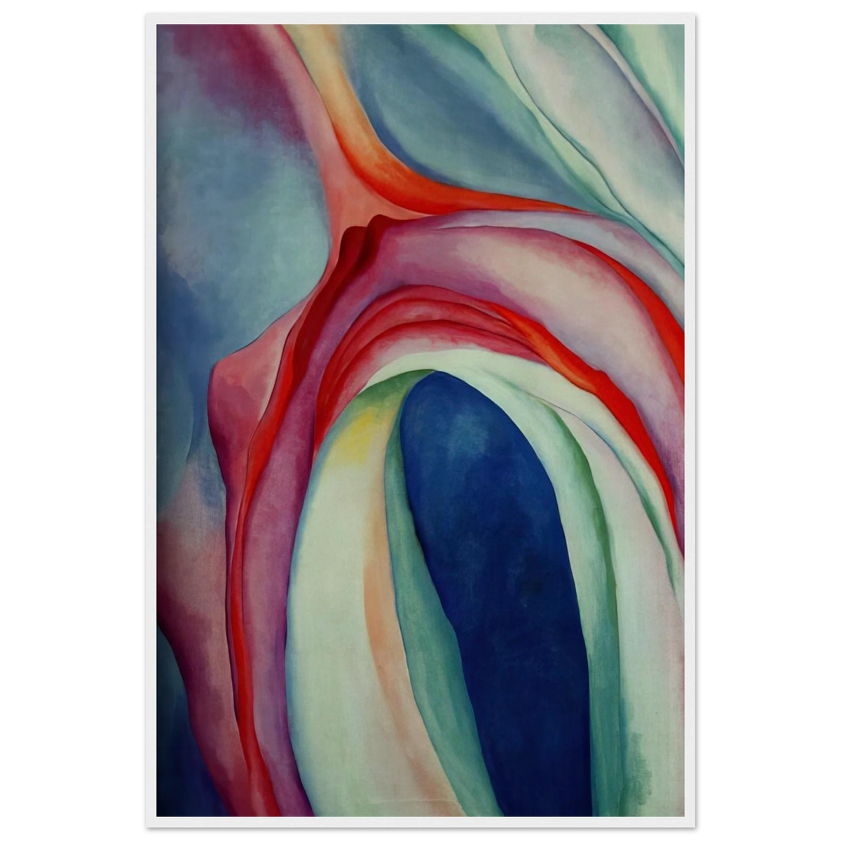 Music Pink and Blue II Framed Poster | Georgia O'Keeffe Framed Prints Wall Art | Georgia O Keeffe Prints