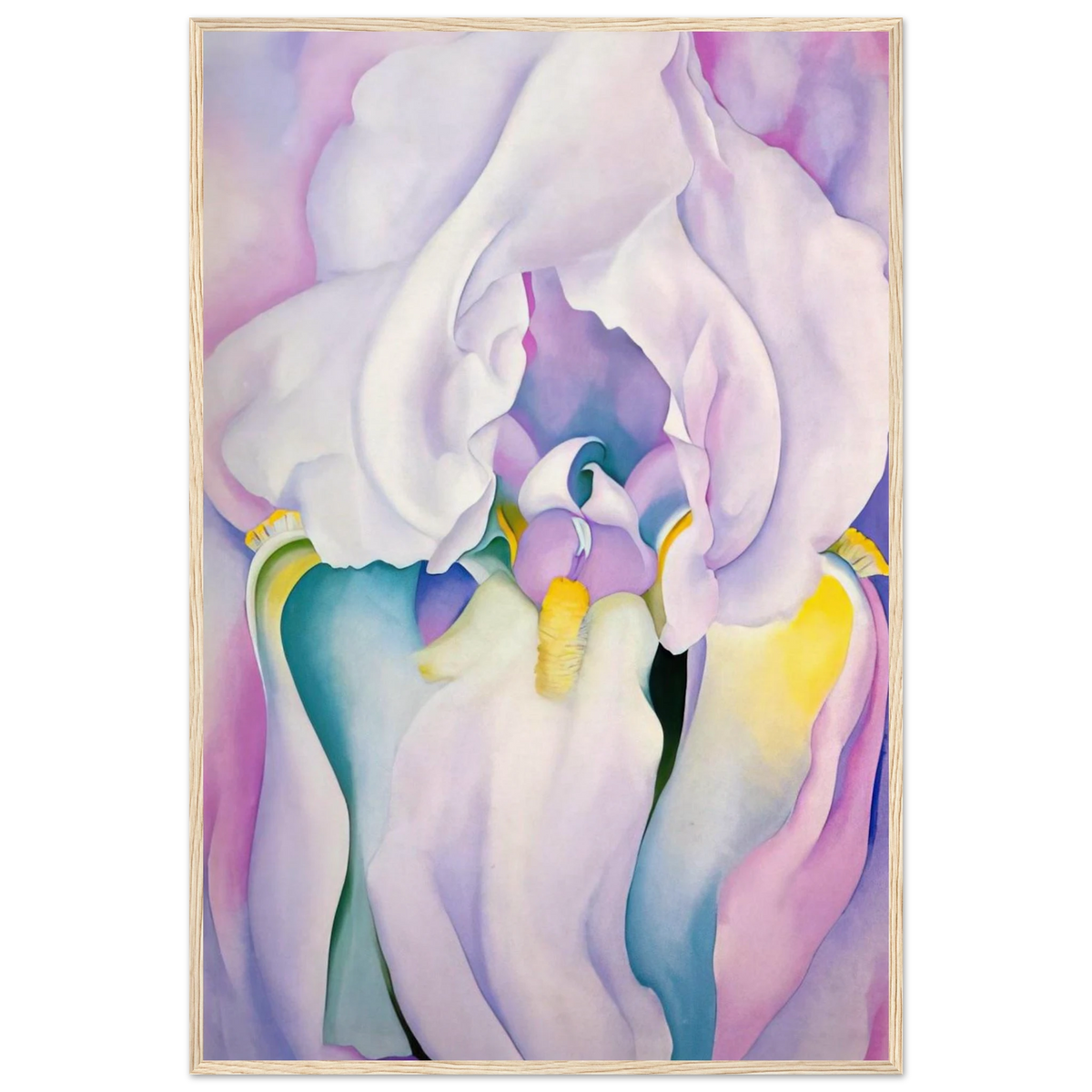 Light of Iris Framed Poster | Georgia O'Keeffe Framed Prints Wall Art | Georgia O Keeffe Prints