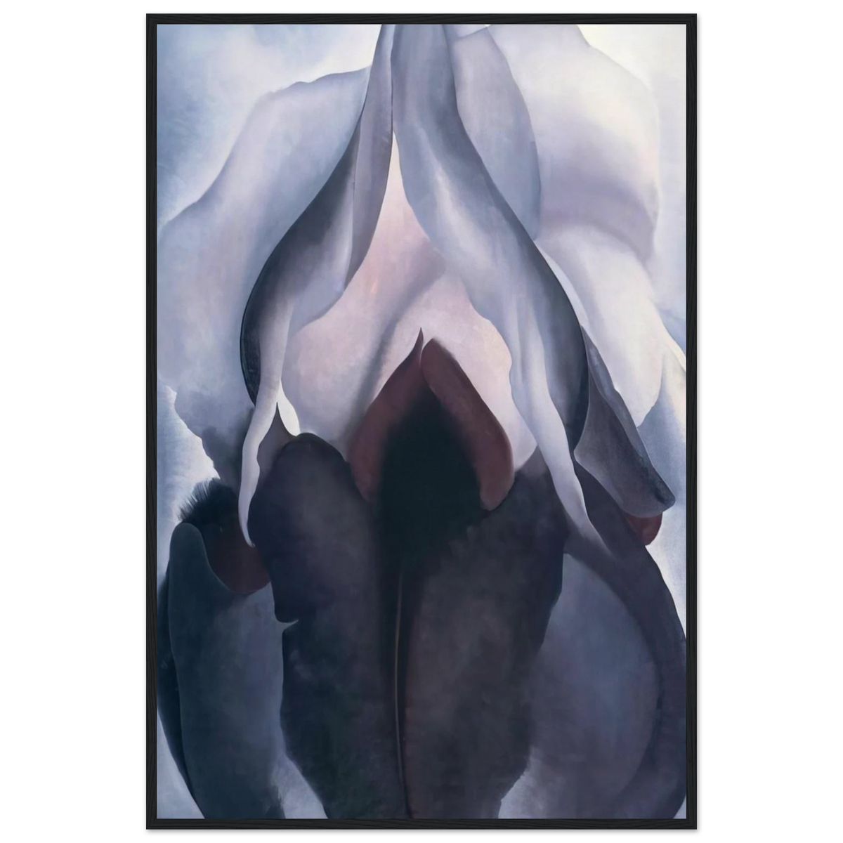 Black Iris III Framed Poster | Georgia O'Keeffe Framed Prints Wall Art | Georgia O Keeffe Prints