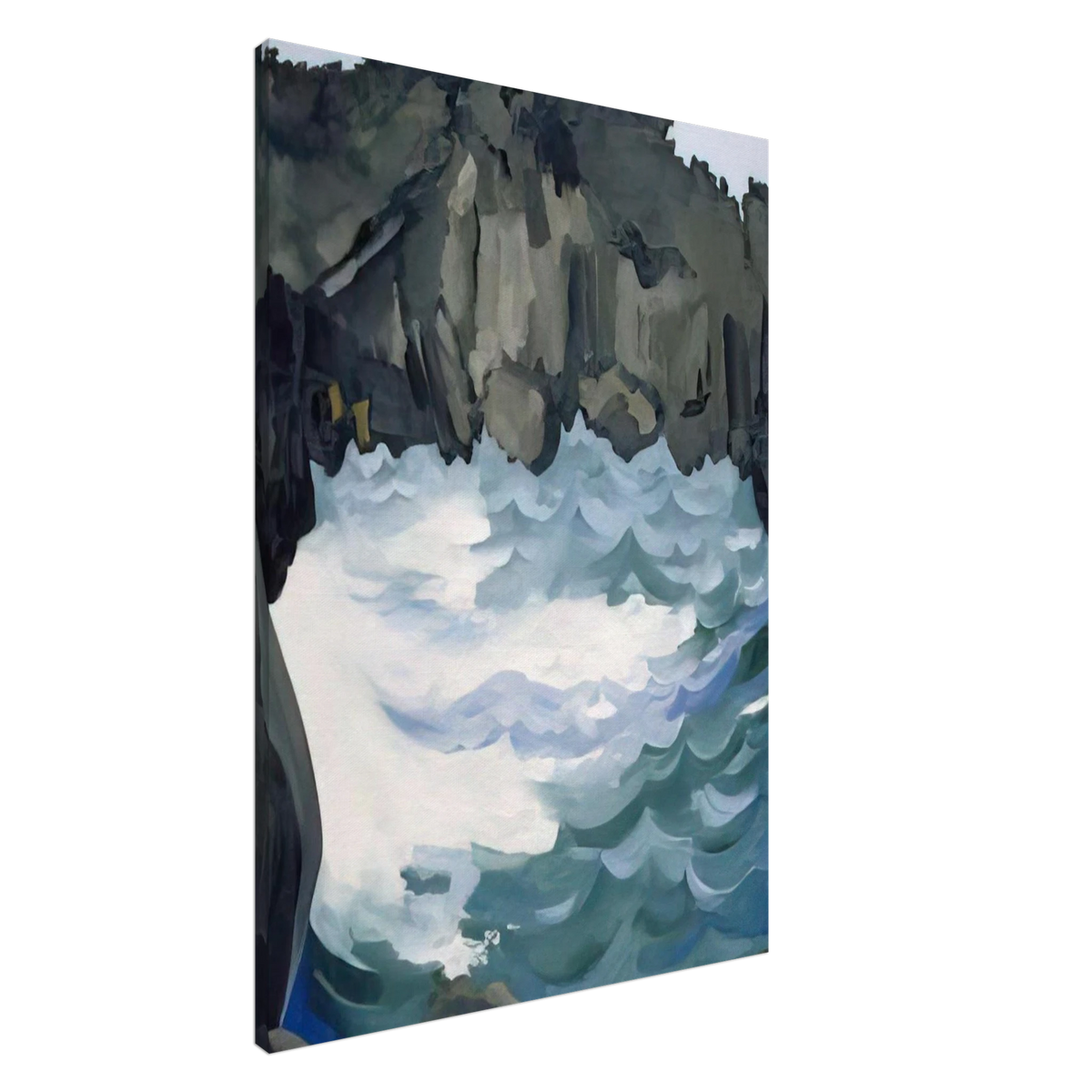 Black Lava Bridge, Hana Coast-No. I Canvas | Georgia O'Keeffe Canvas | Georgia O Keeffe Prints