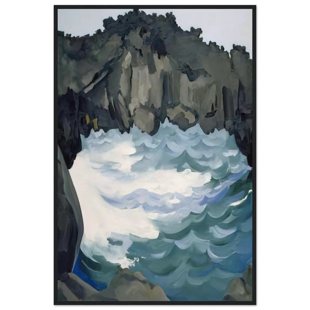Black Lava Bridge, Hana Coast-No. I Framed Poster | Georgia O'Keeffe Framed Prints Wall Art | Georgia O Keeffe Prints