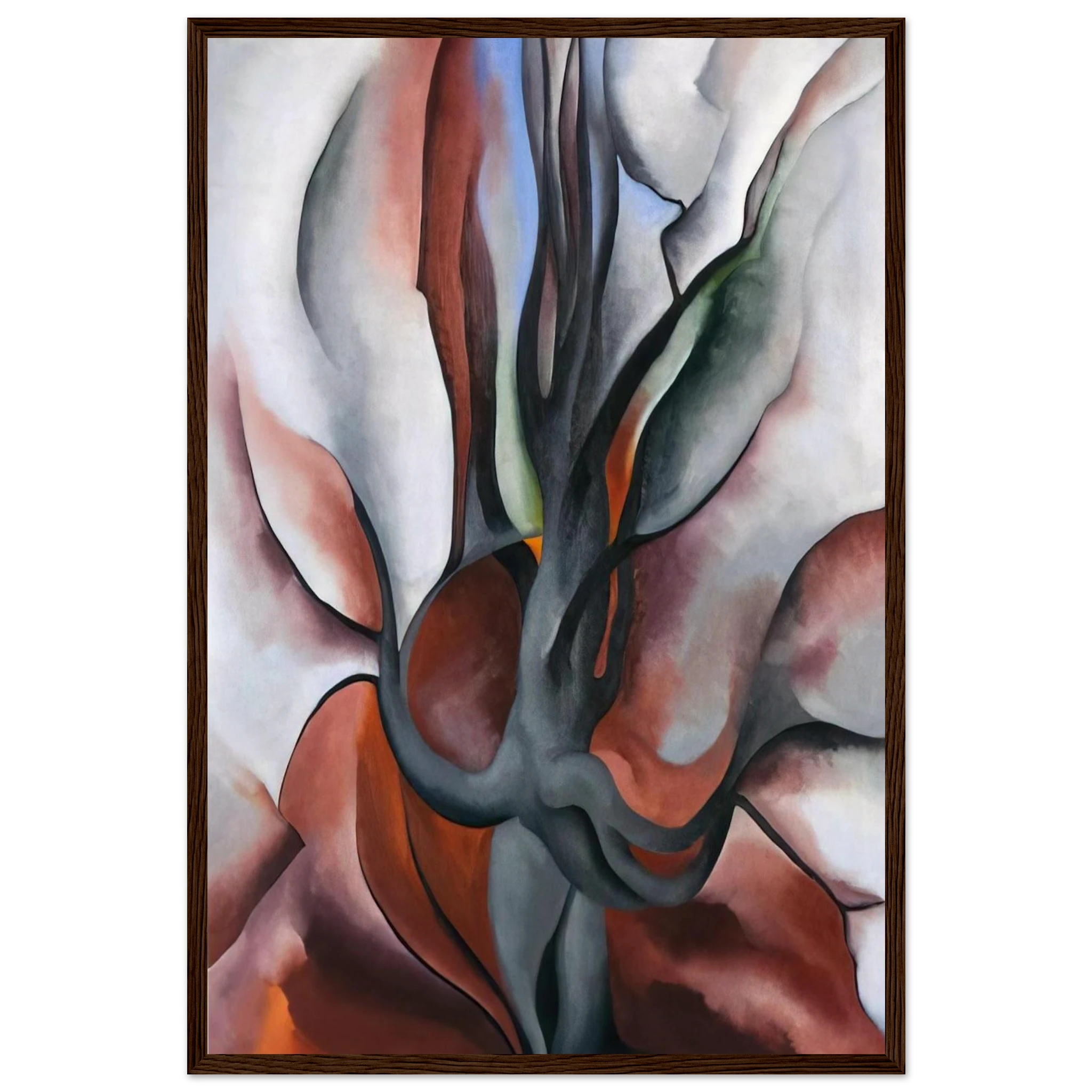 Autumn Trees - The Maple Framed Poster | Georgia O'Keeffe Framed Prints Wall Art | Georgia O Keeffe Prints