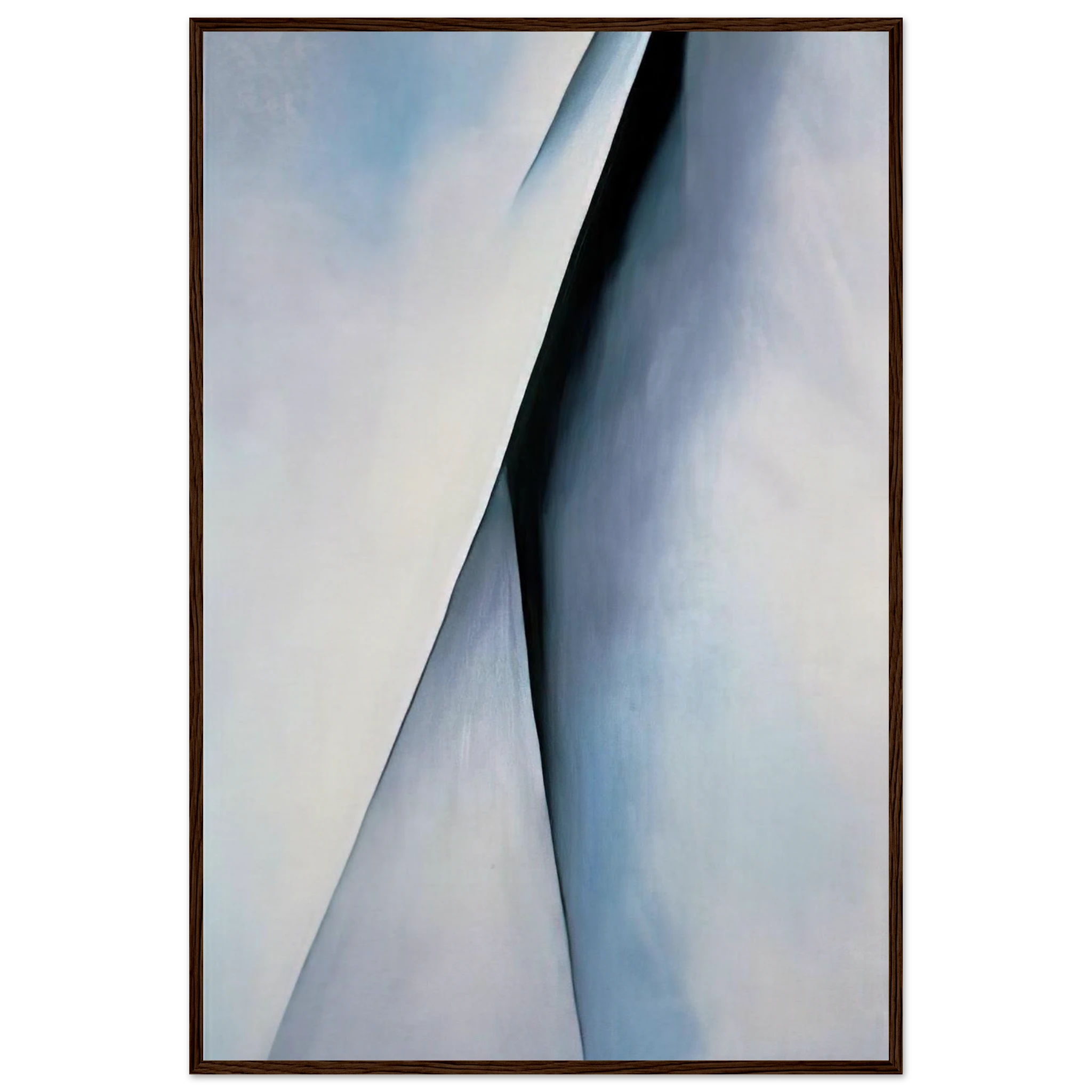 Abstraction White Framed Poster | Georgia O'Keeffe Framed Prints Wall Art | Georgia O Keeffe Prints
